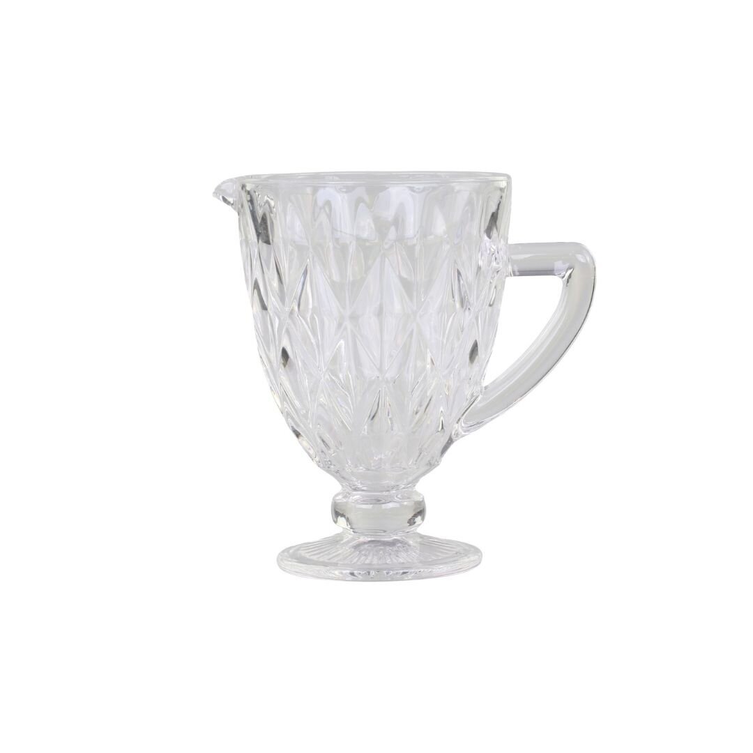 Kanne mit Diamantenmuster, klar 