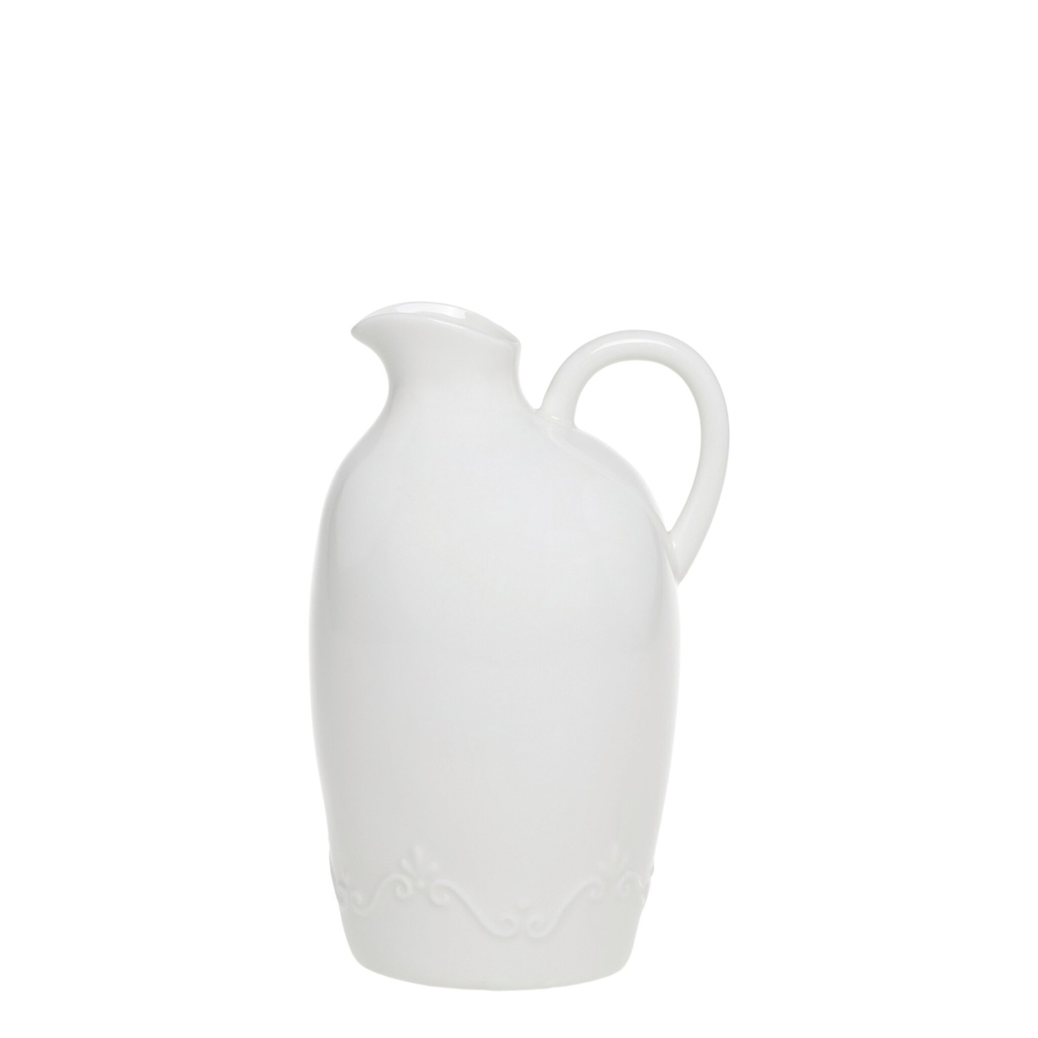  Kanne Provence Porzellan, weiss Höhe 20 cm, 1140 ml