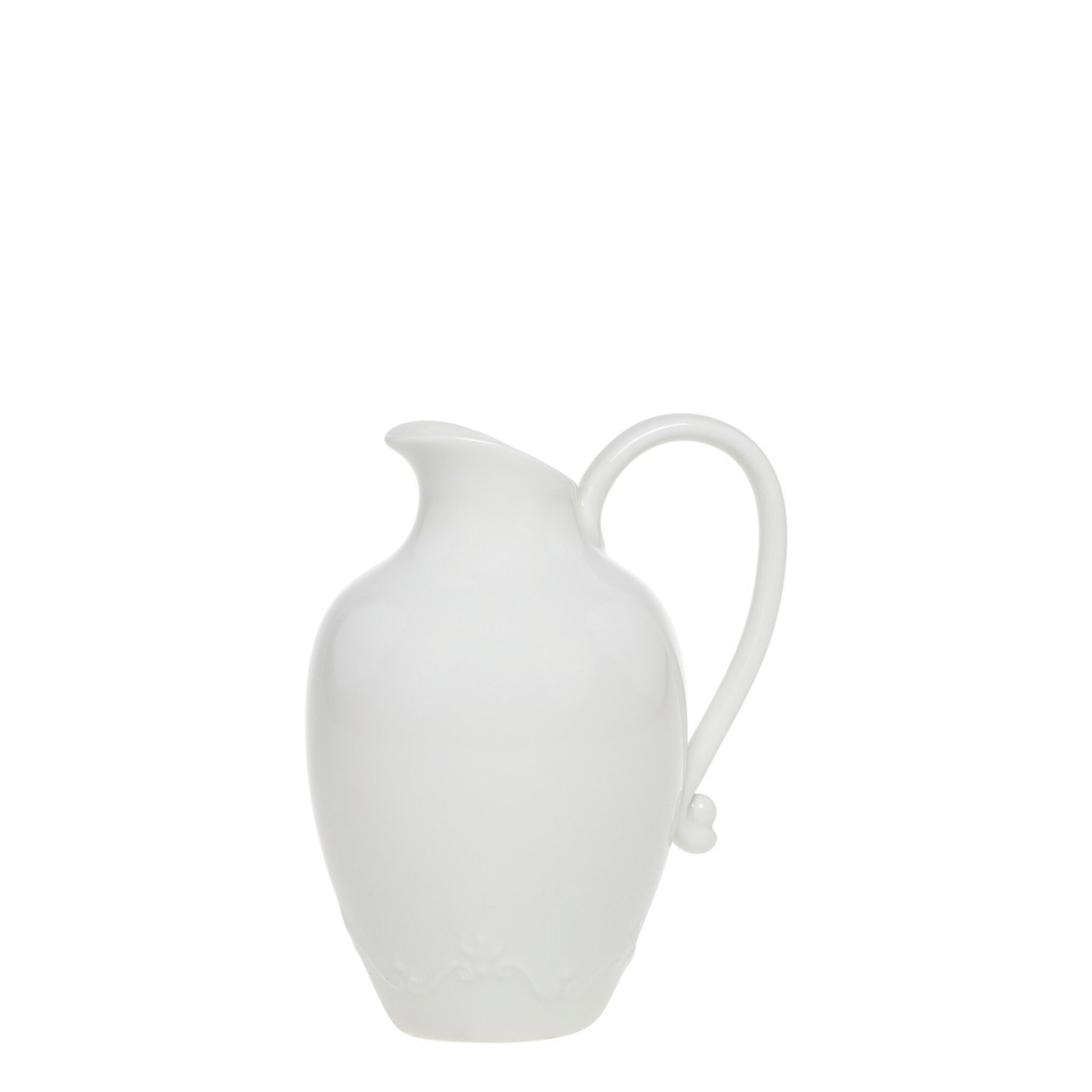  Kanne Provence Porzellan, weiss Höhe 17 cm, 640 ml