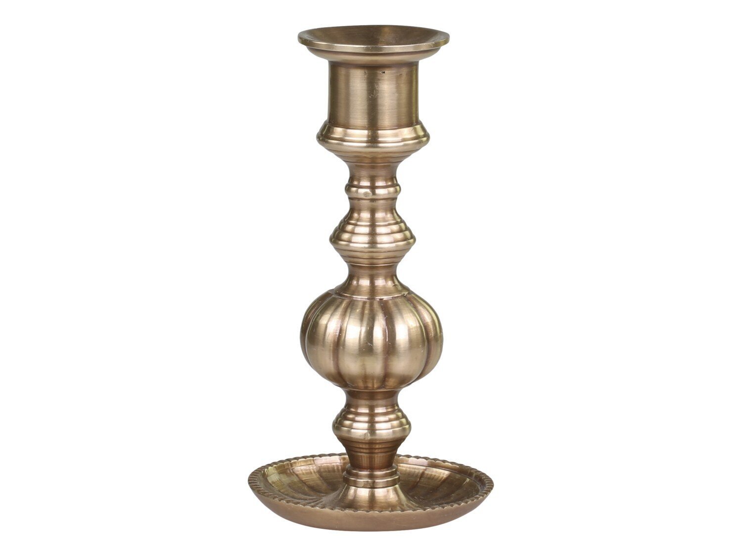 Kerzenhalter Messing, antik messing H14/Ø7,5 cm