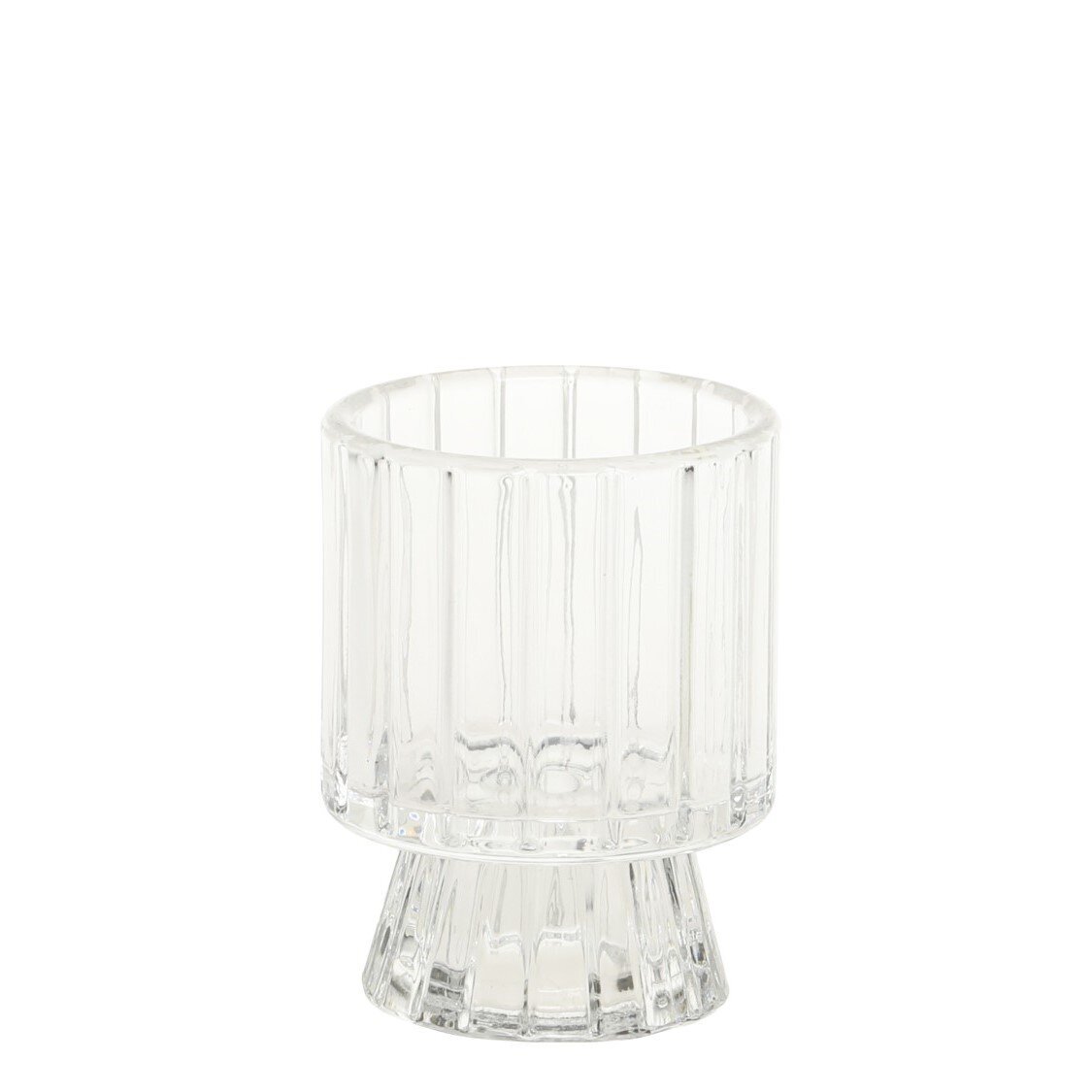 Kerzenständer für Teelichter und Stabkerzen, durchsichtig 