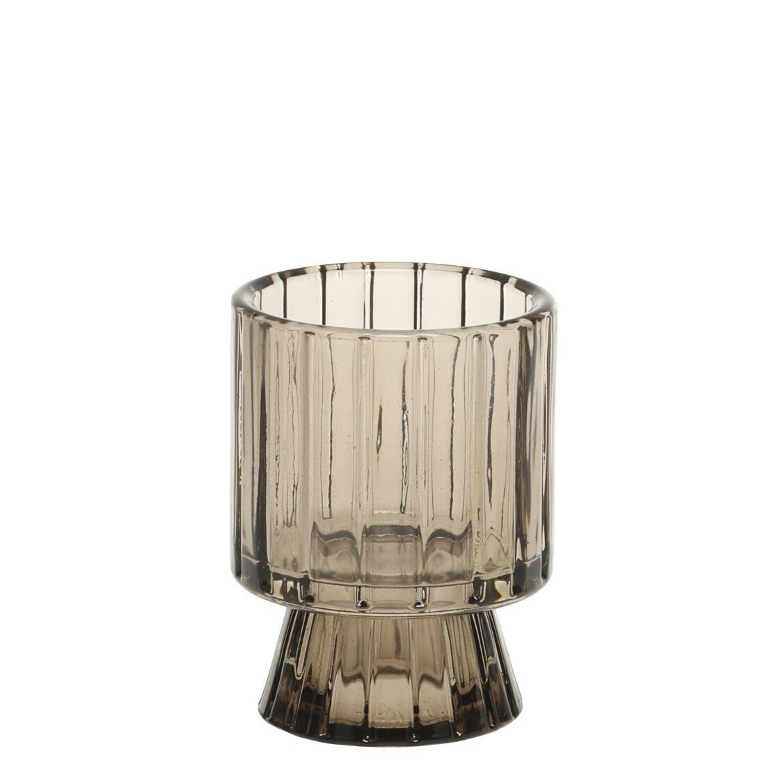 Kerzenständer für Teelichter und Stabkerzen, mokka 