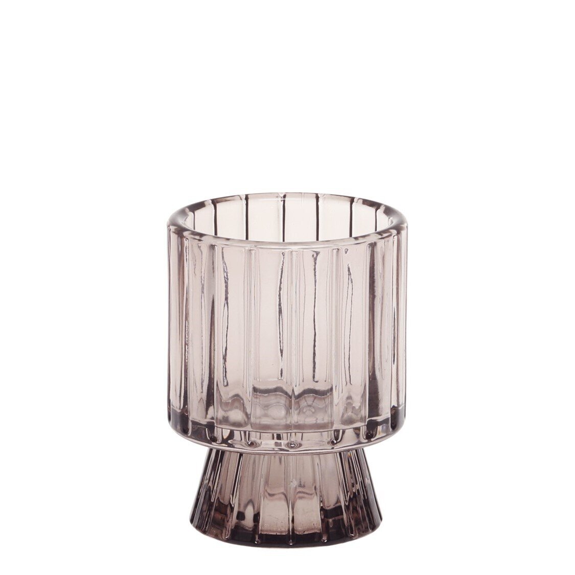 Kerzenständer für Teelichter und Stabkerzen, taupe 