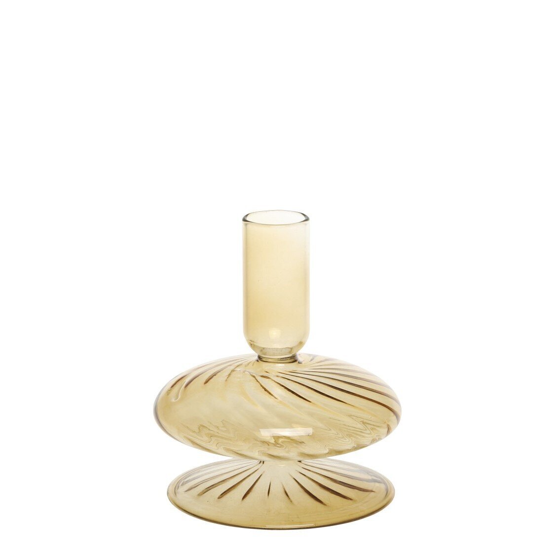 Kerzenständer in Bernsteinfarben, bernstein 