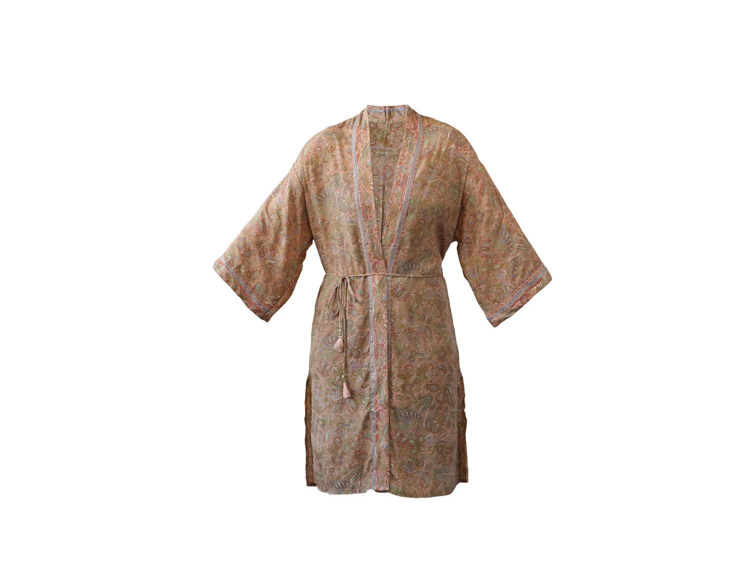 Kimono mit Bindegürtel, rosa 