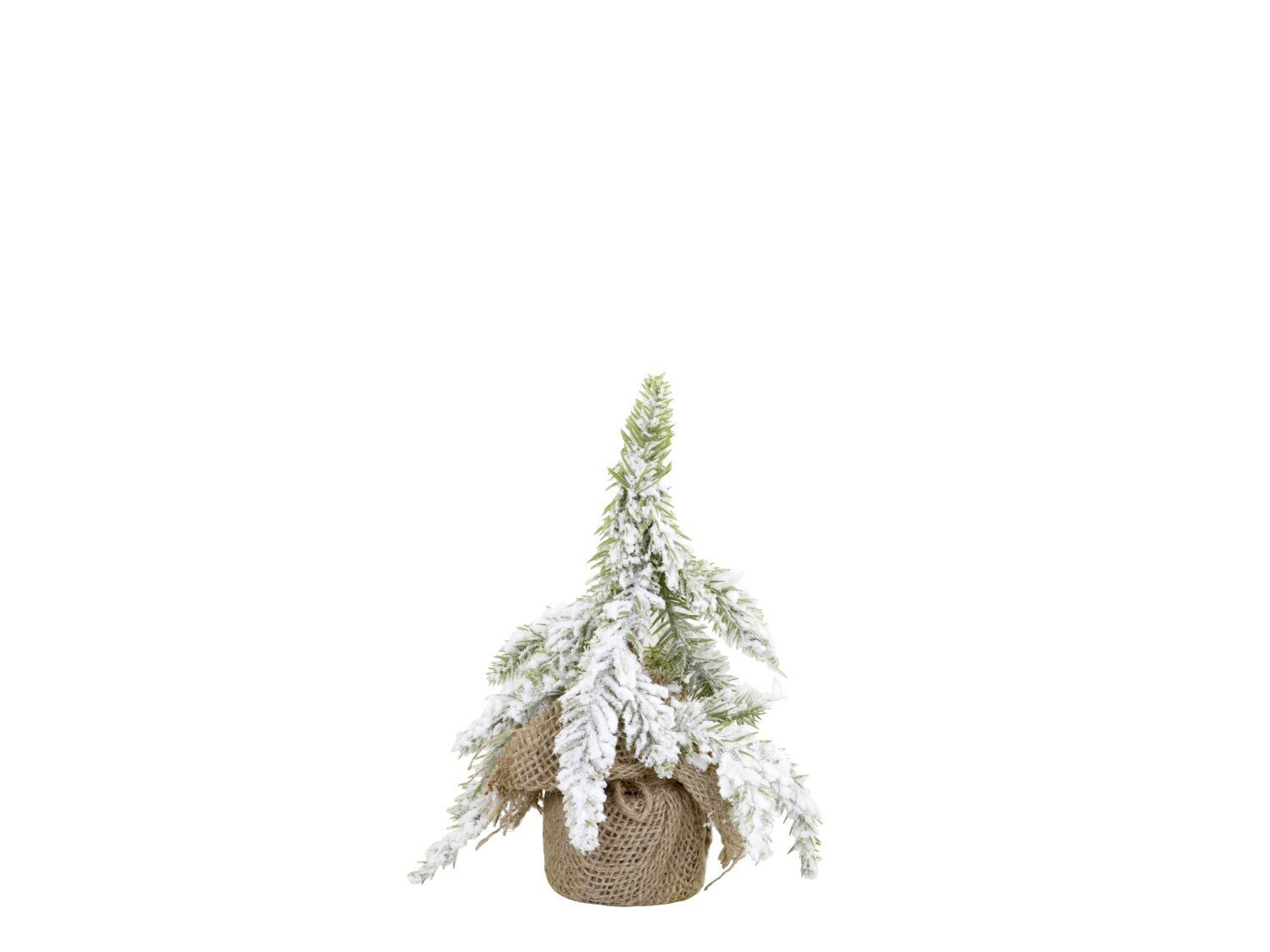 Kleiner künstlicher Tannenbaum mit Schnee, grün Höhe 20 cm