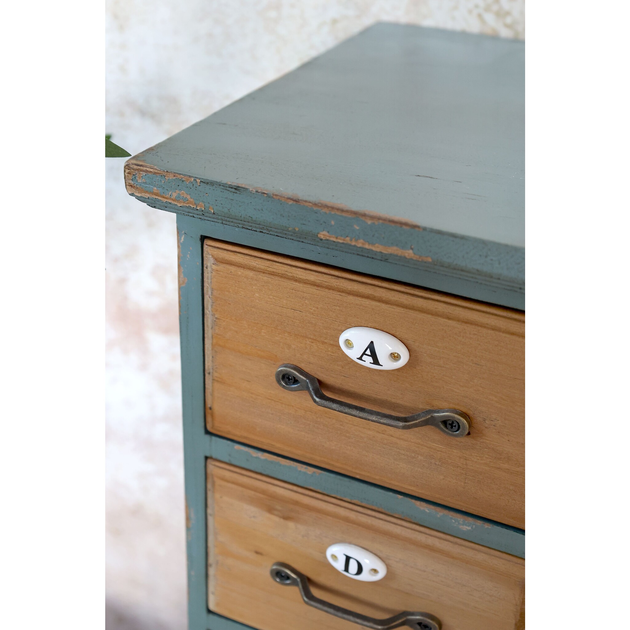 Kommode mit 16 Schubladen, opal 