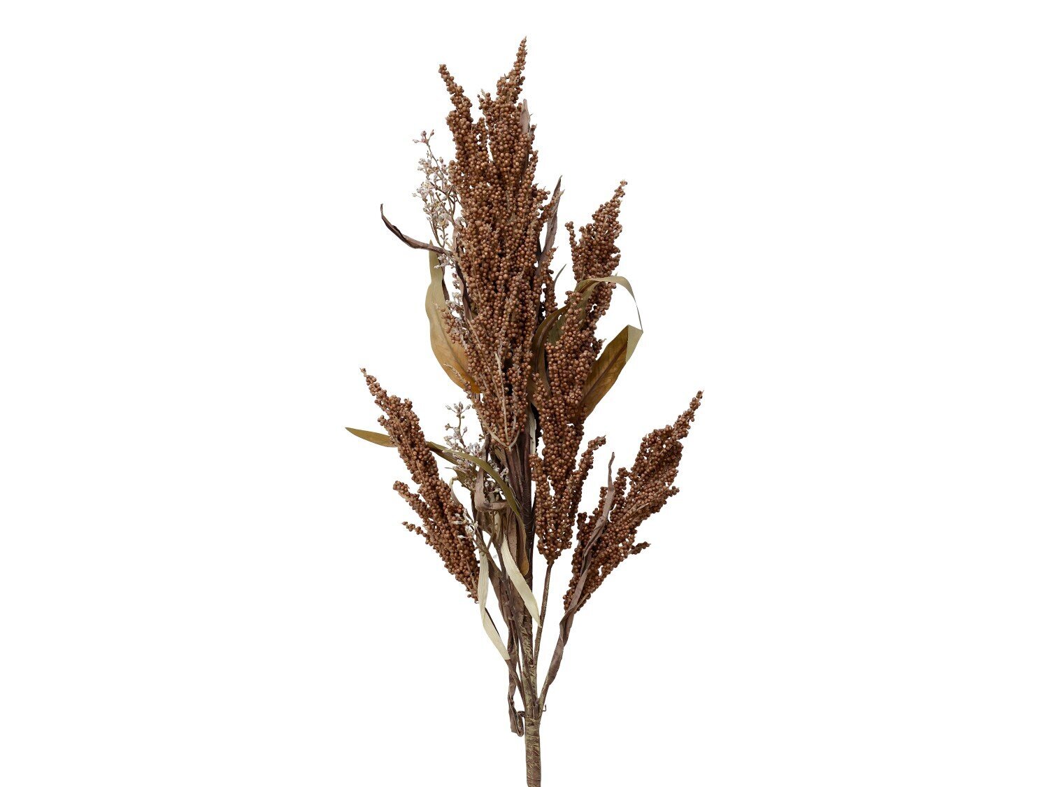 Künstlicher Deko Zweig mit Samenkapsel, mokka 
