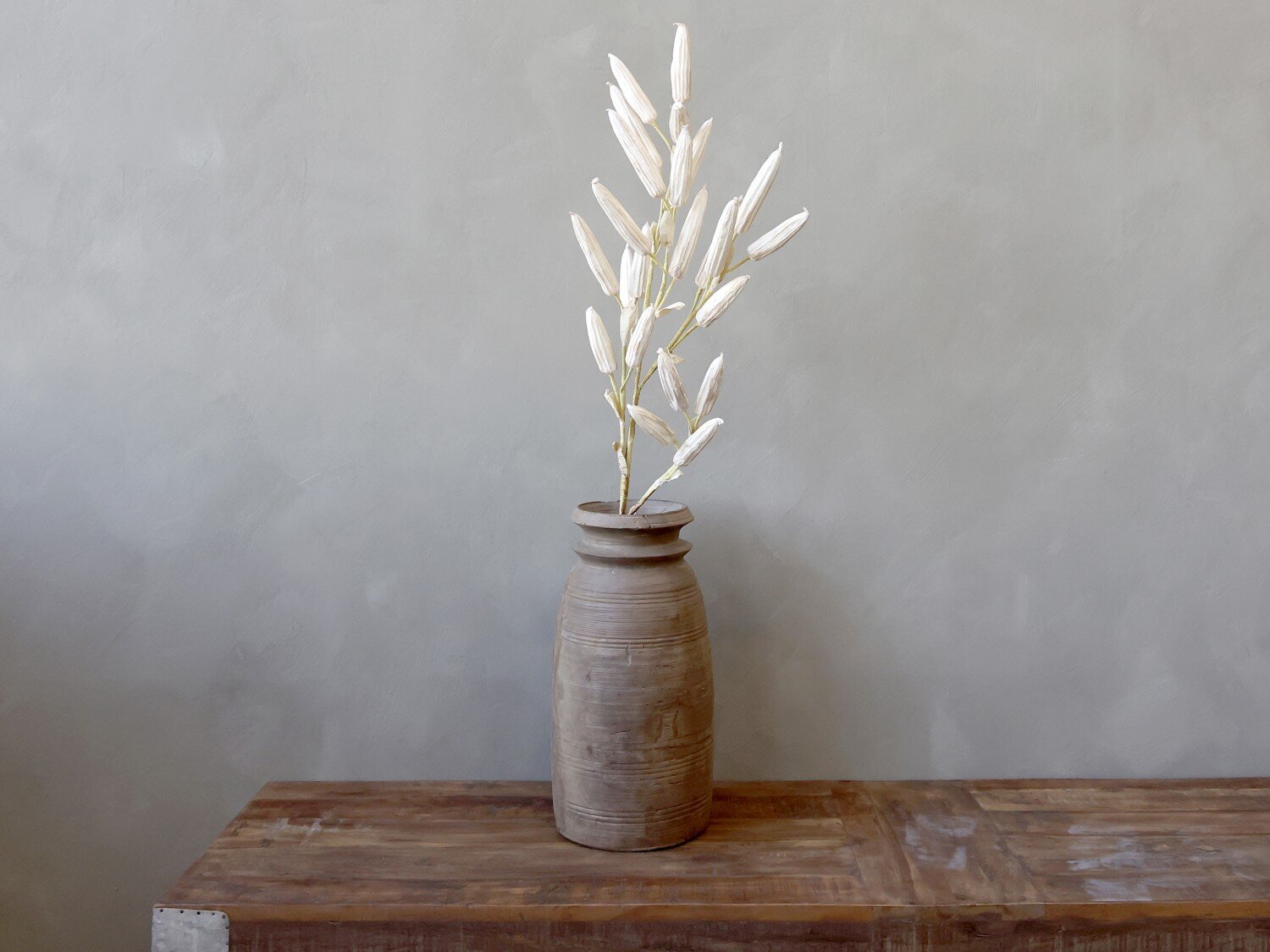 Künstlicher Lilien Zweig, creme 