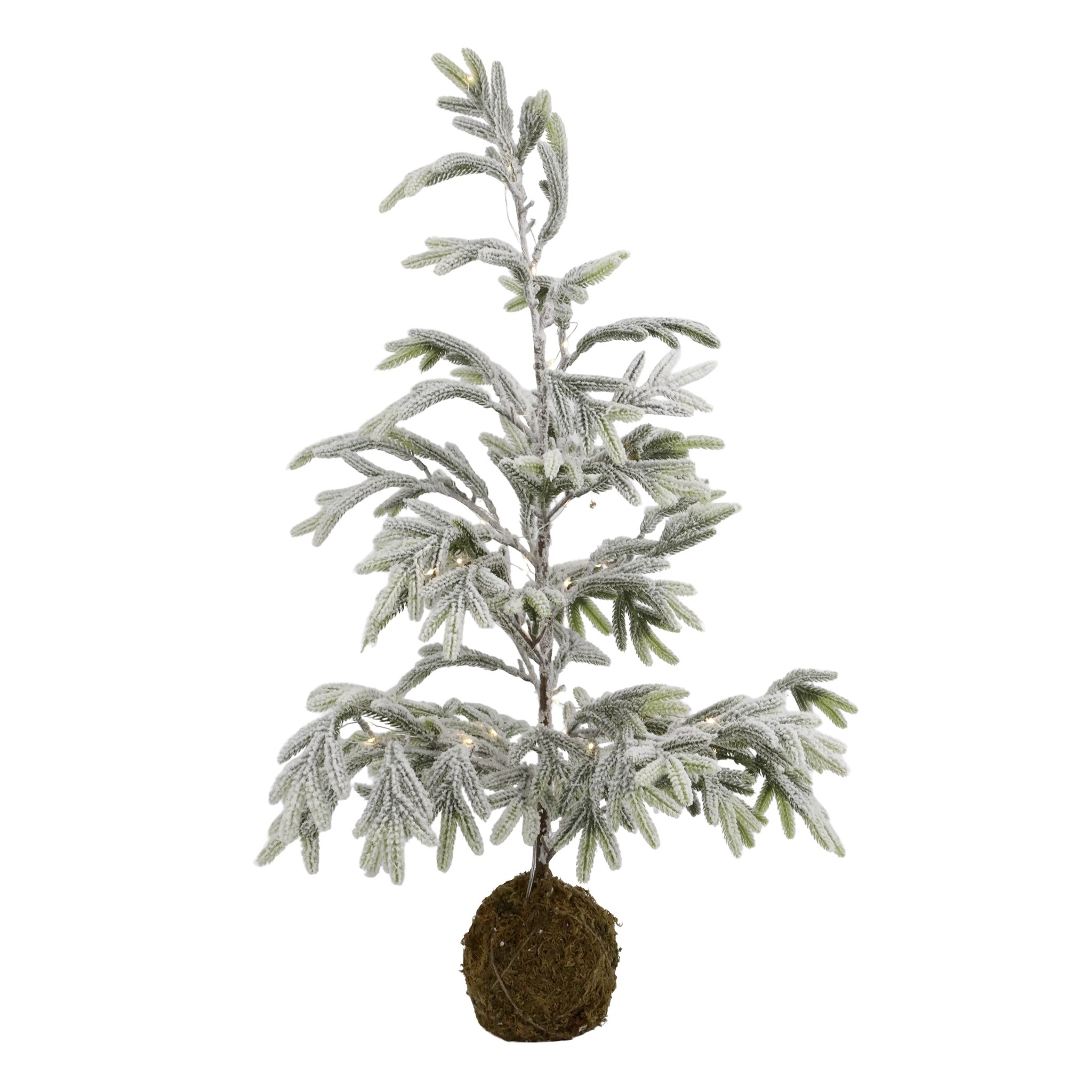 Künstllicher Tannenbaum mit Schnee & LED inkl. Timer, grün 85 cm