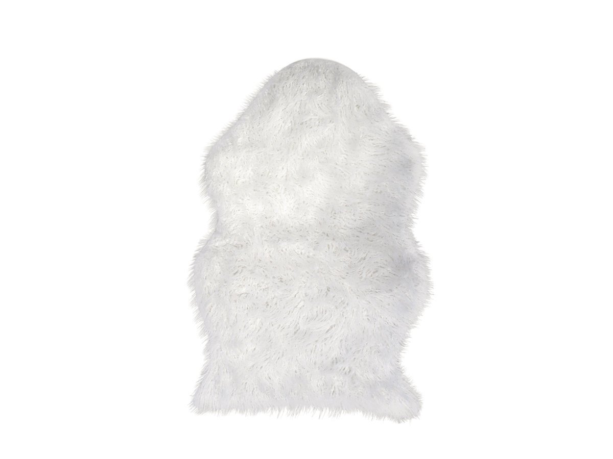 Chic Antique Kunstfell Teppich, weiss 