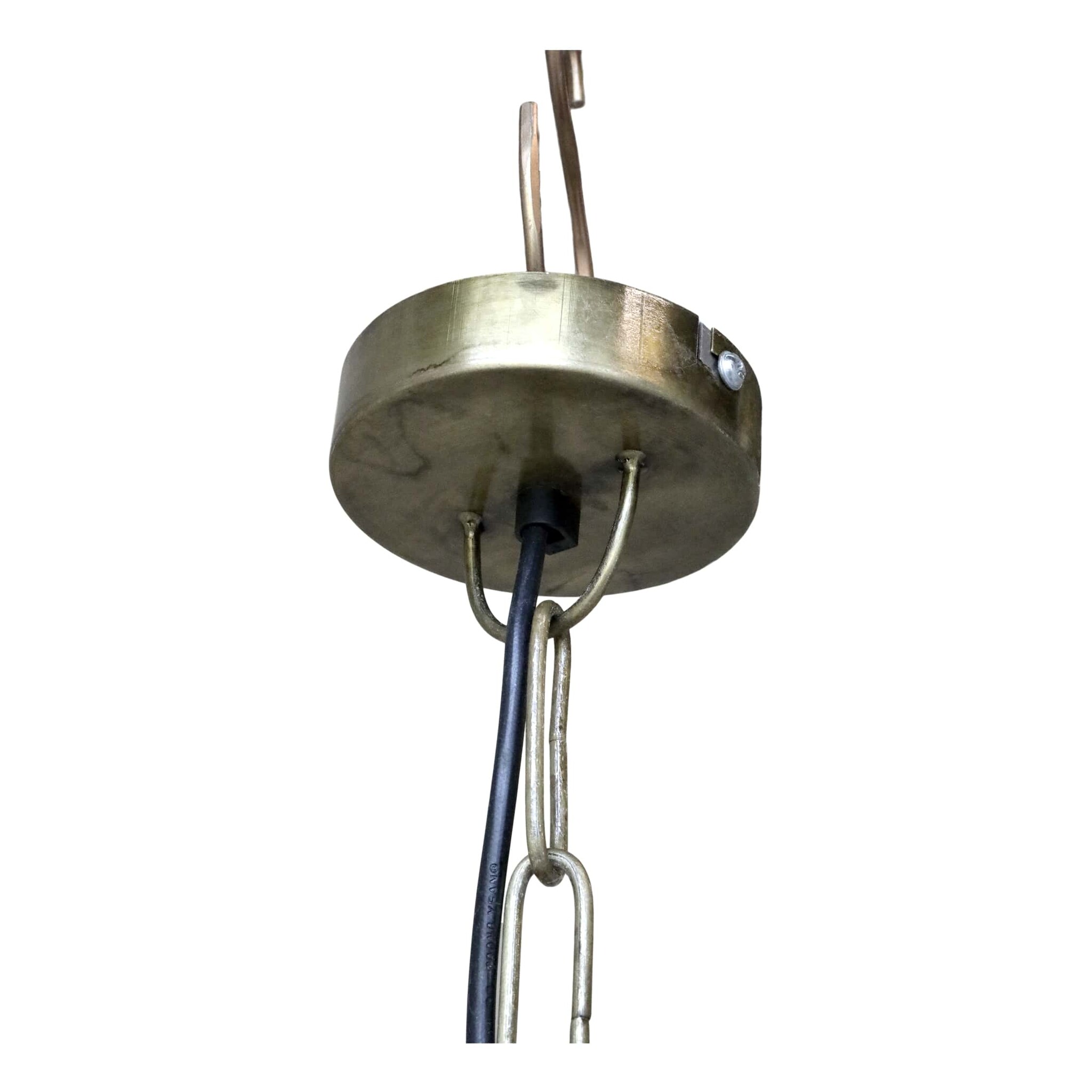 Lampe aus Rattangeflecht, braun 