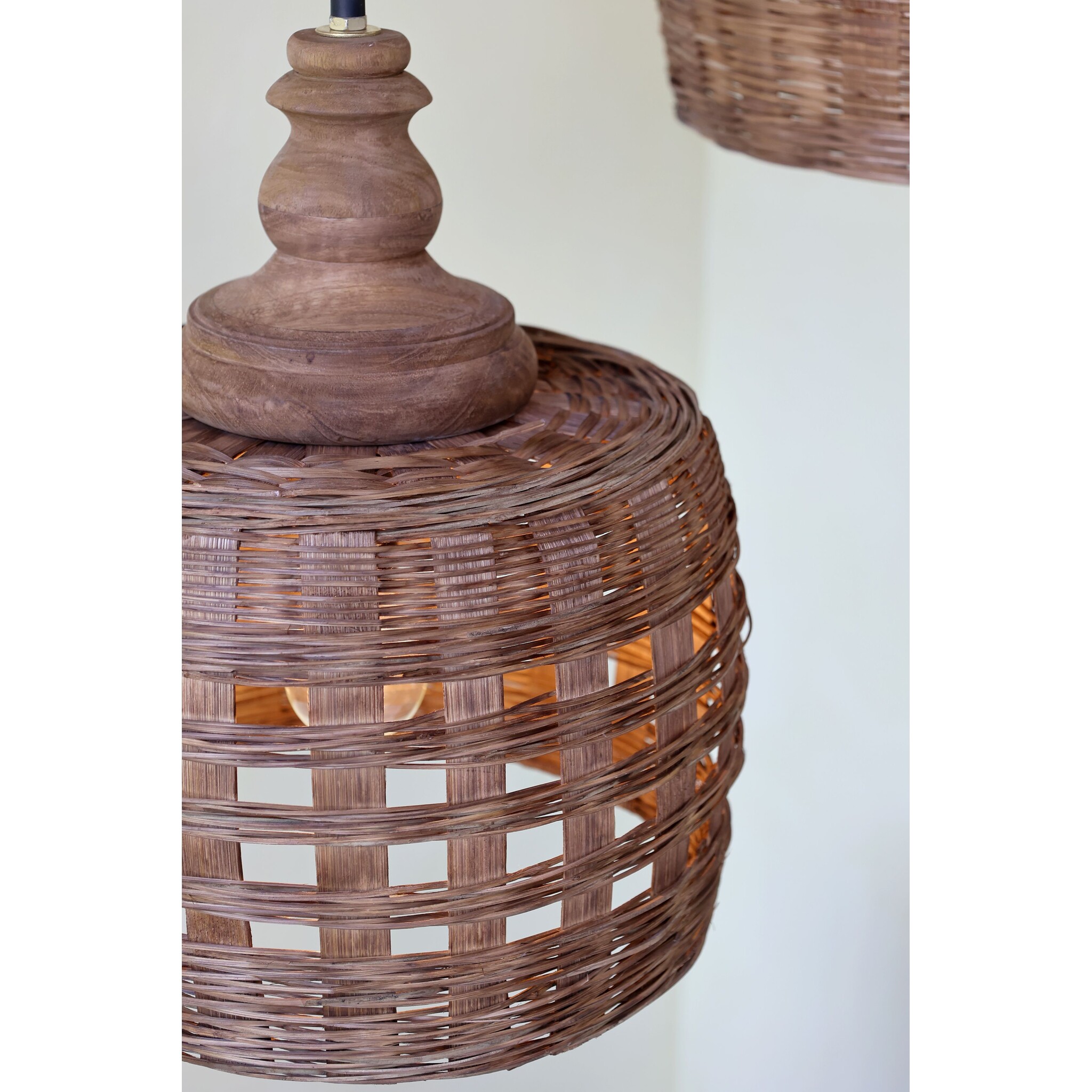 Lampe aus Rattangeflecht 2, natur 