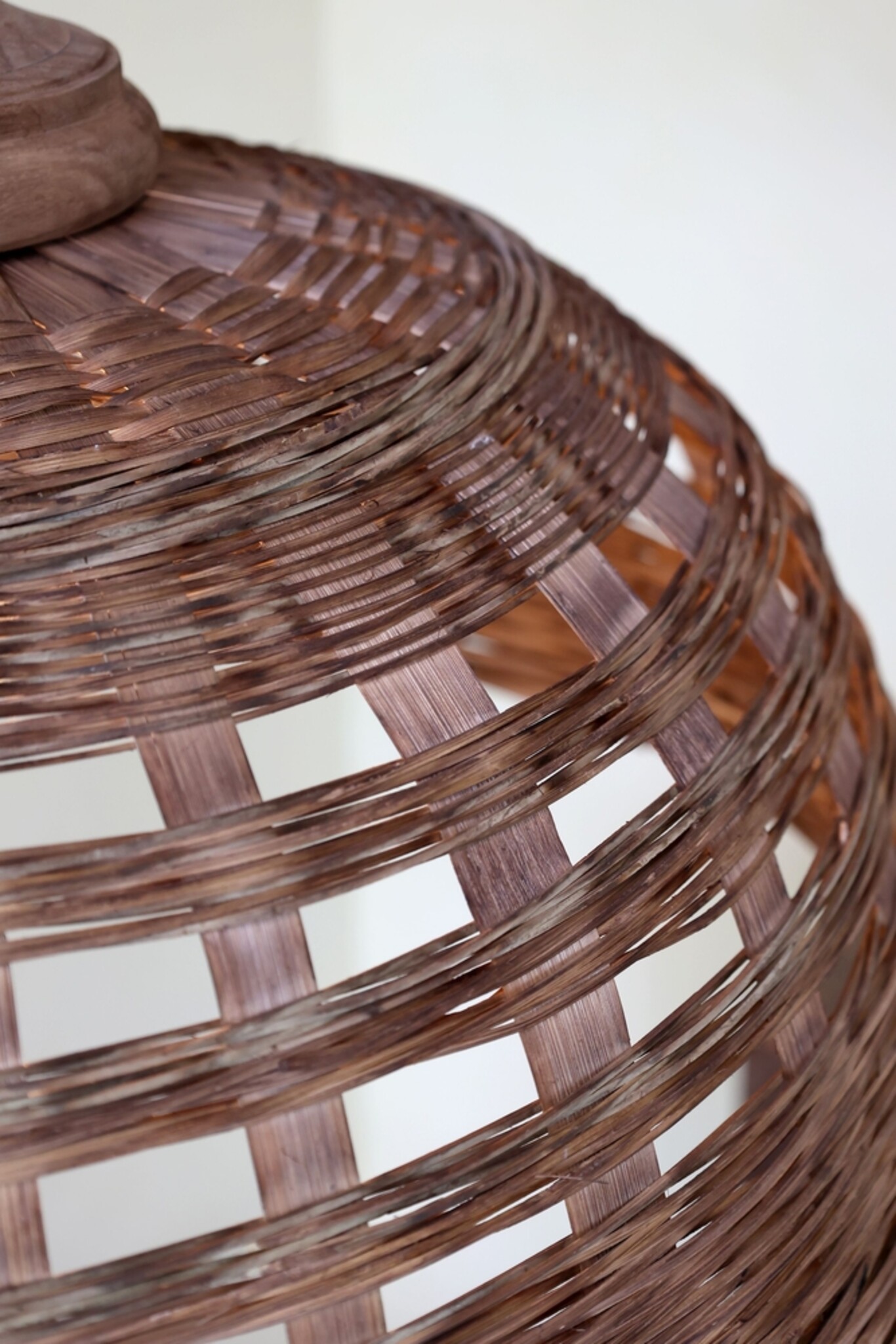 Rattan Hängelampe Ø 62 cm – Landhausstil, natur 