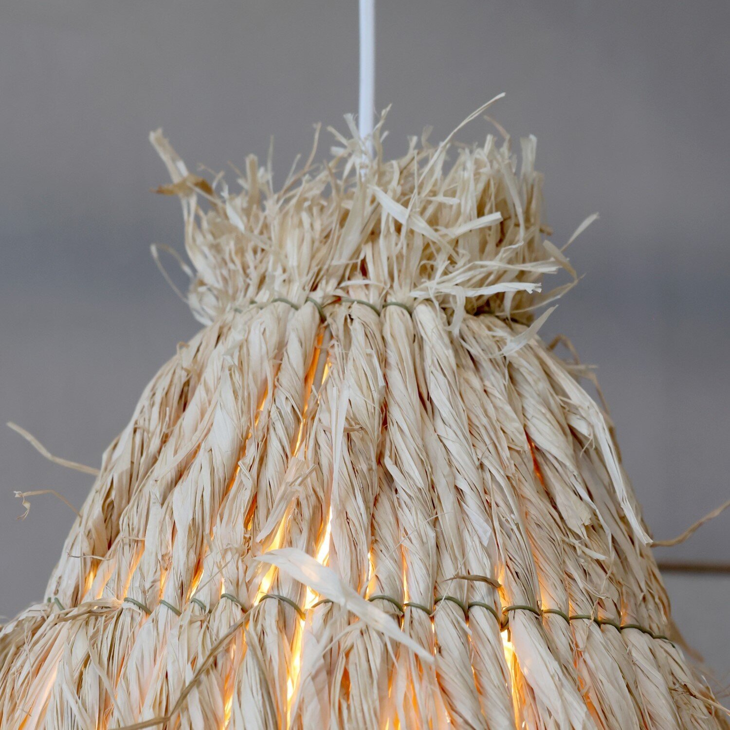 Lampenschirm Geflochten, natur 26 x 30 cm