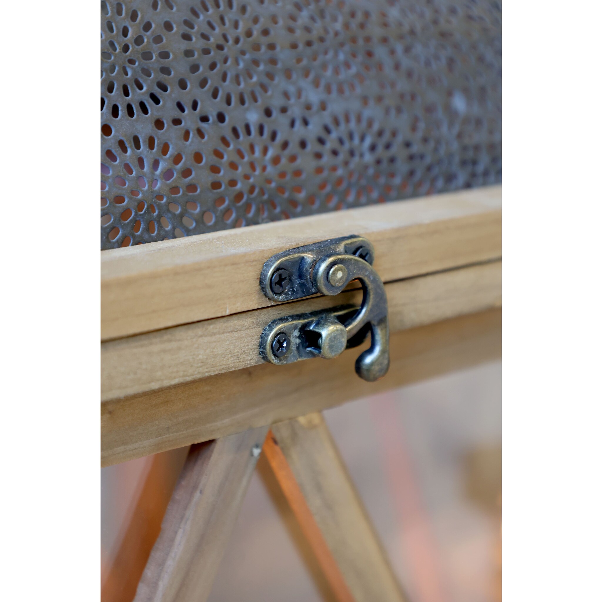 Laterne aus Holz 2er-Set, natur 