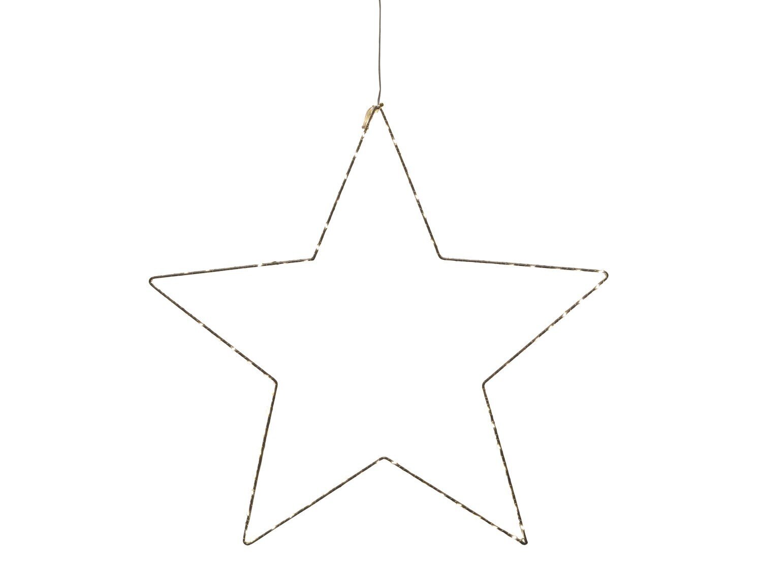 LED Weihnachtsstern drinnen & draußen, silber Ø 34 cm silber