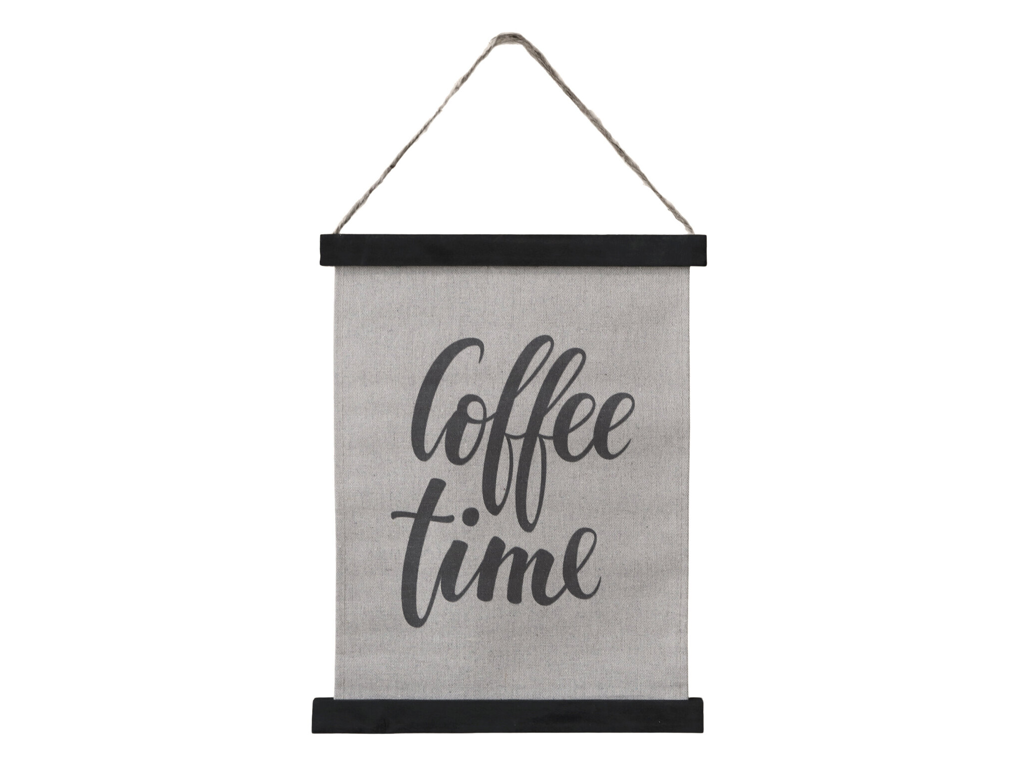 Leinwandbild mit Text zum Aufhängen klein, antik schwarz 