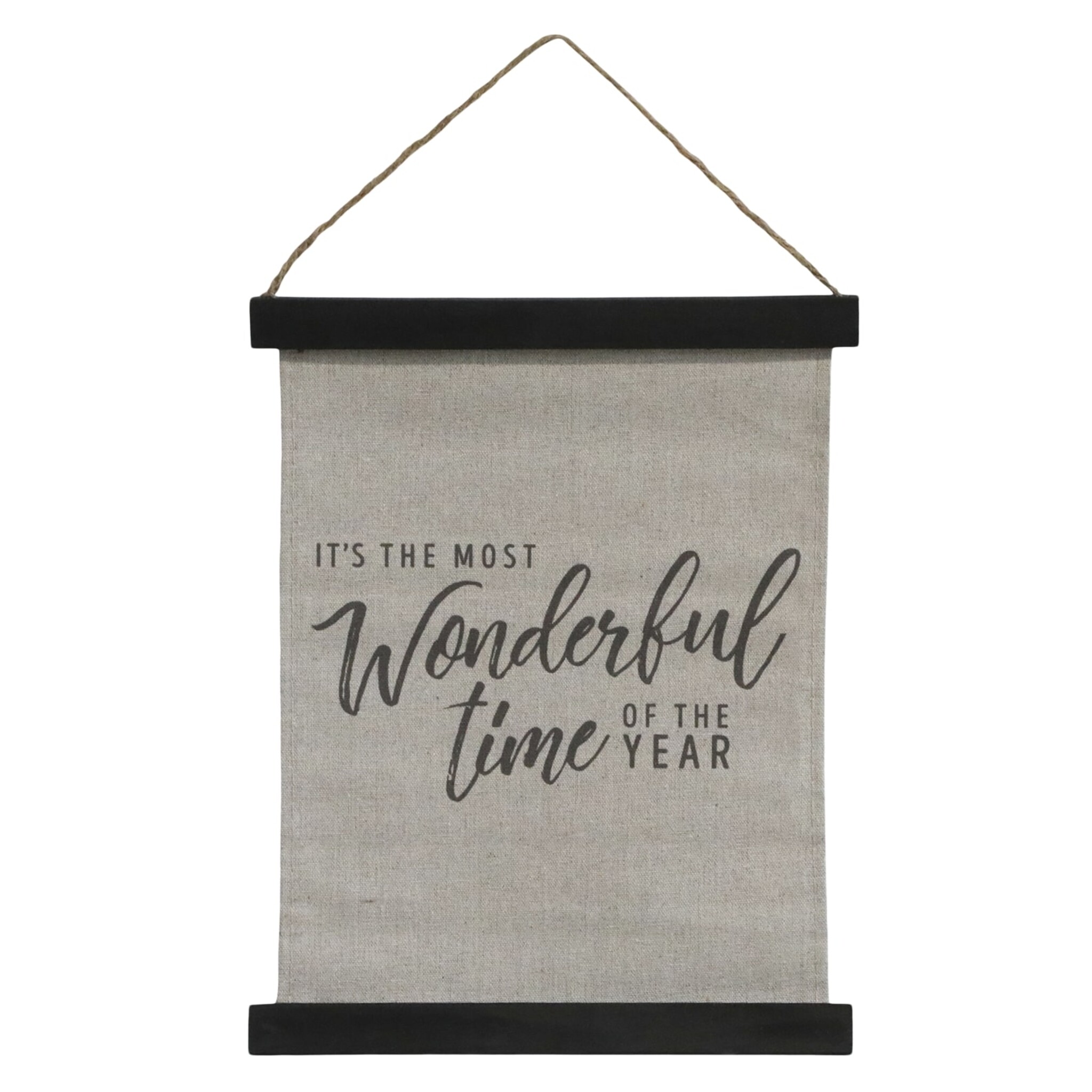 Leinwandbild Wonderful Time, antique schwarz 