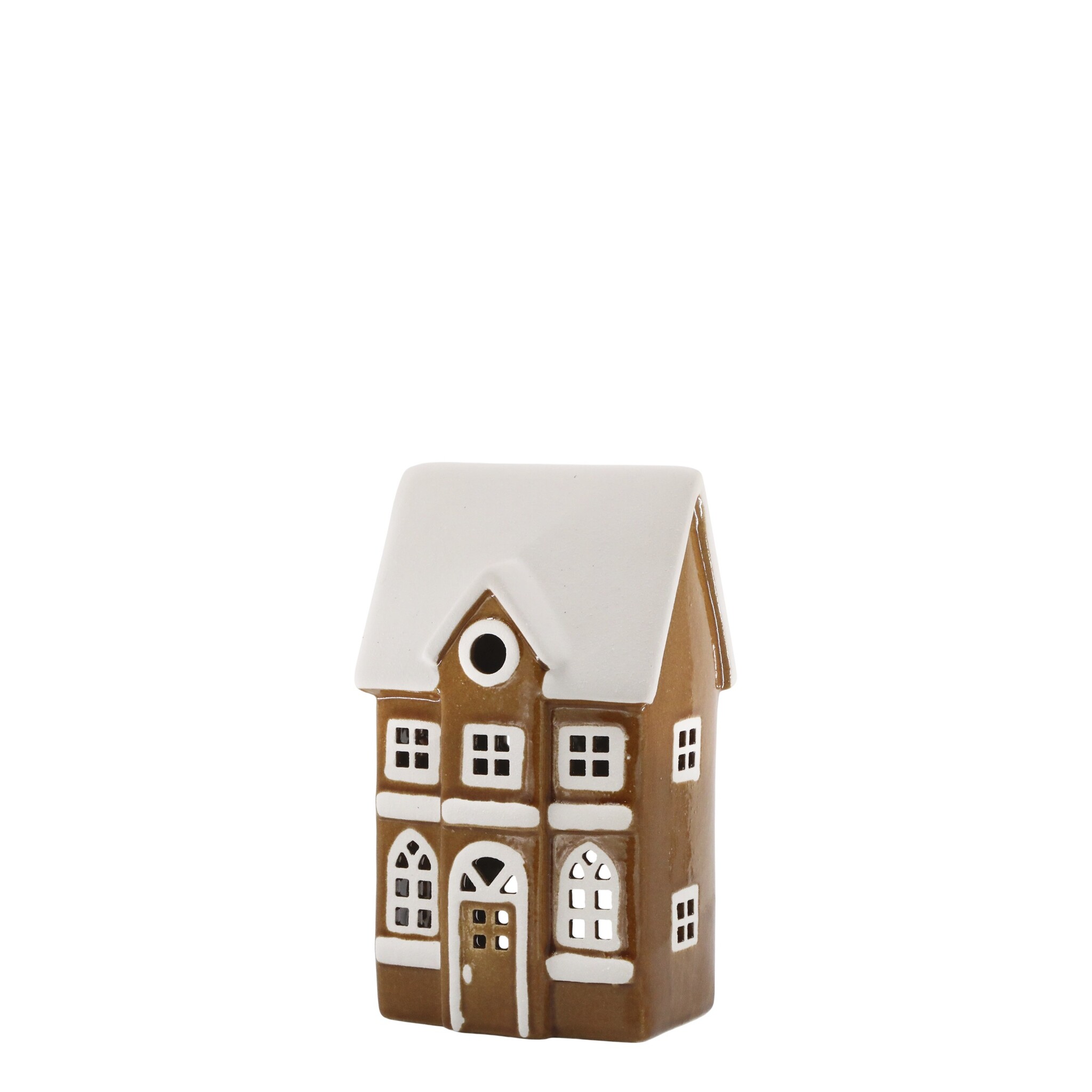 Lichthaus Chamonix für Teelichter 1, mokka 