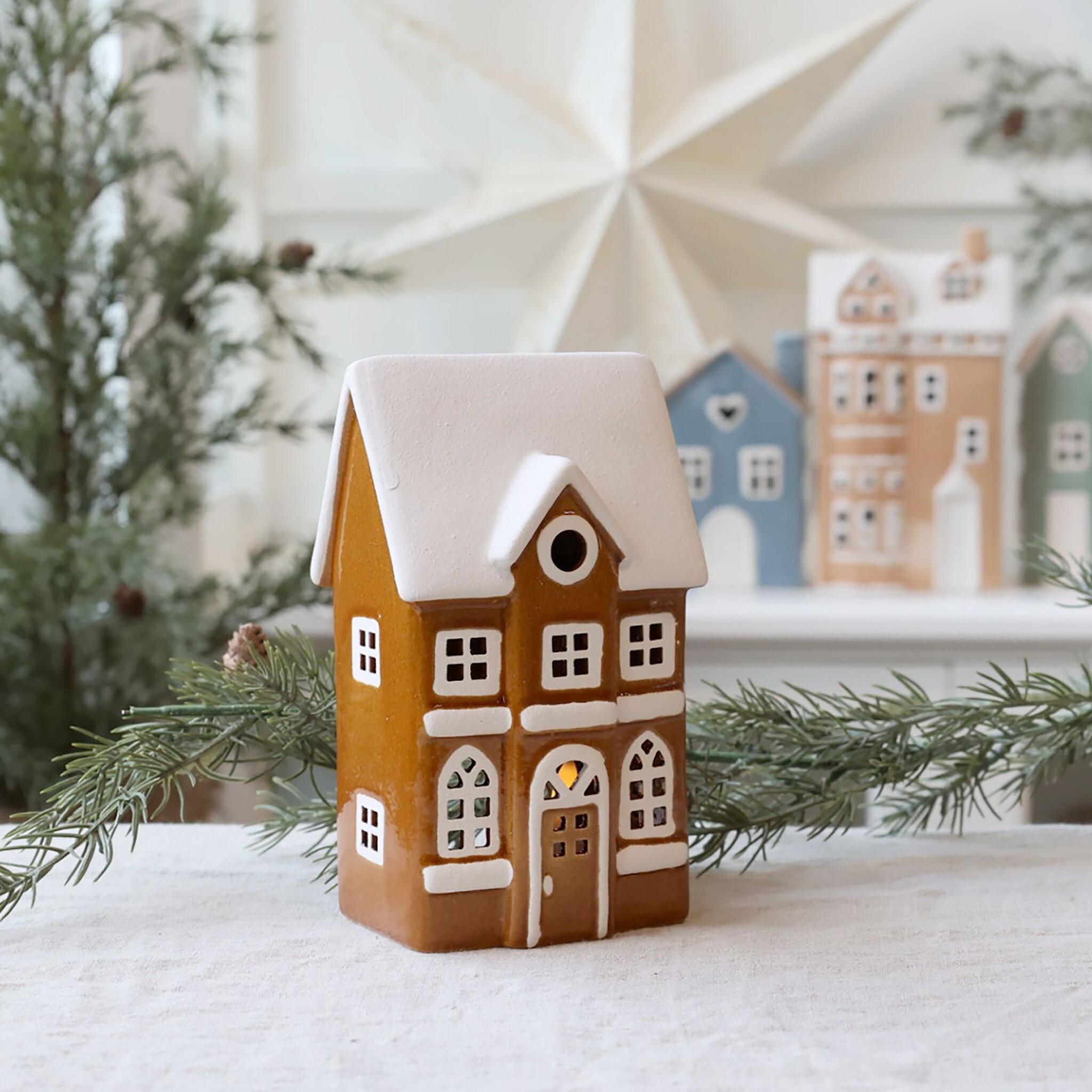 Lichthaus Chamonix für Teelichter 1, mokka 