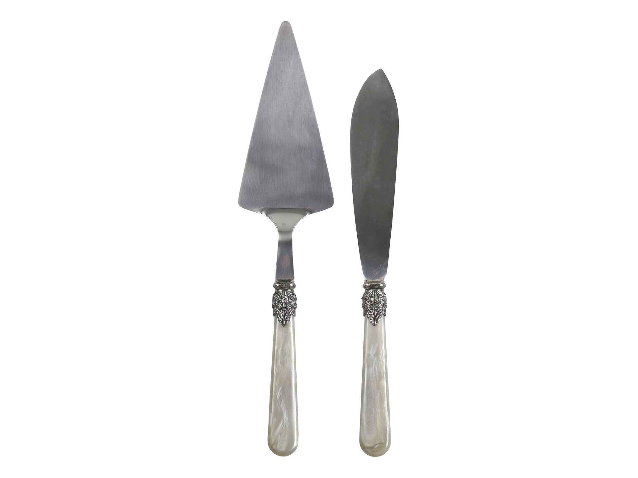 Linas Tortenheber & Kuchenmesser 2er-Set, antik champagne 