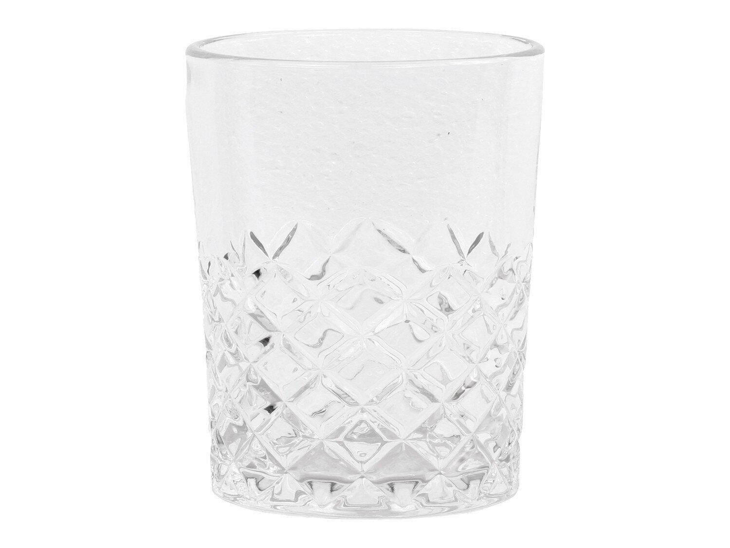 Lorient Glas mit Diamantenschliff, klar H10/Ø8 cm
