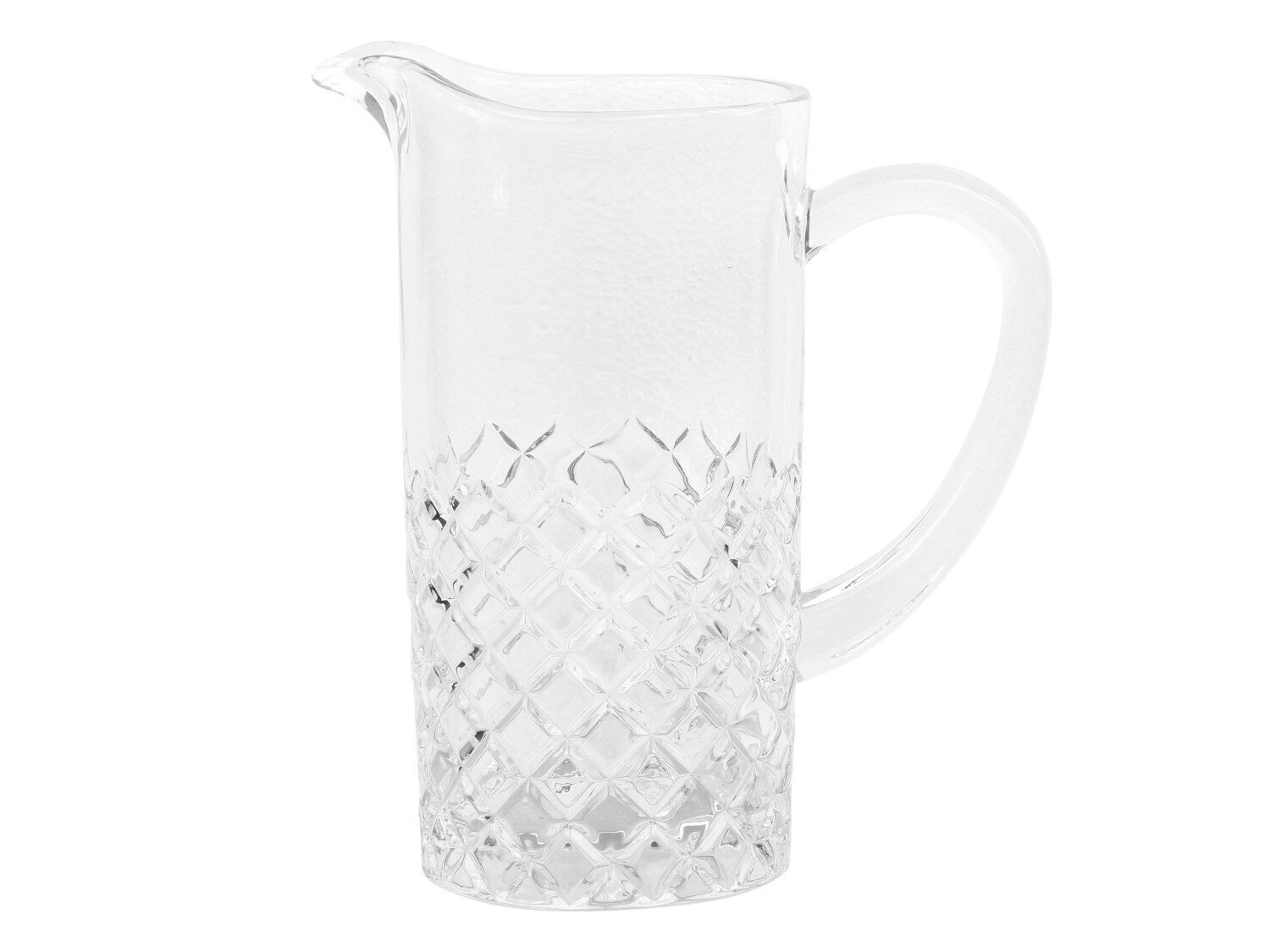 Lorient Kanne mit Diamantenschliff, klar 