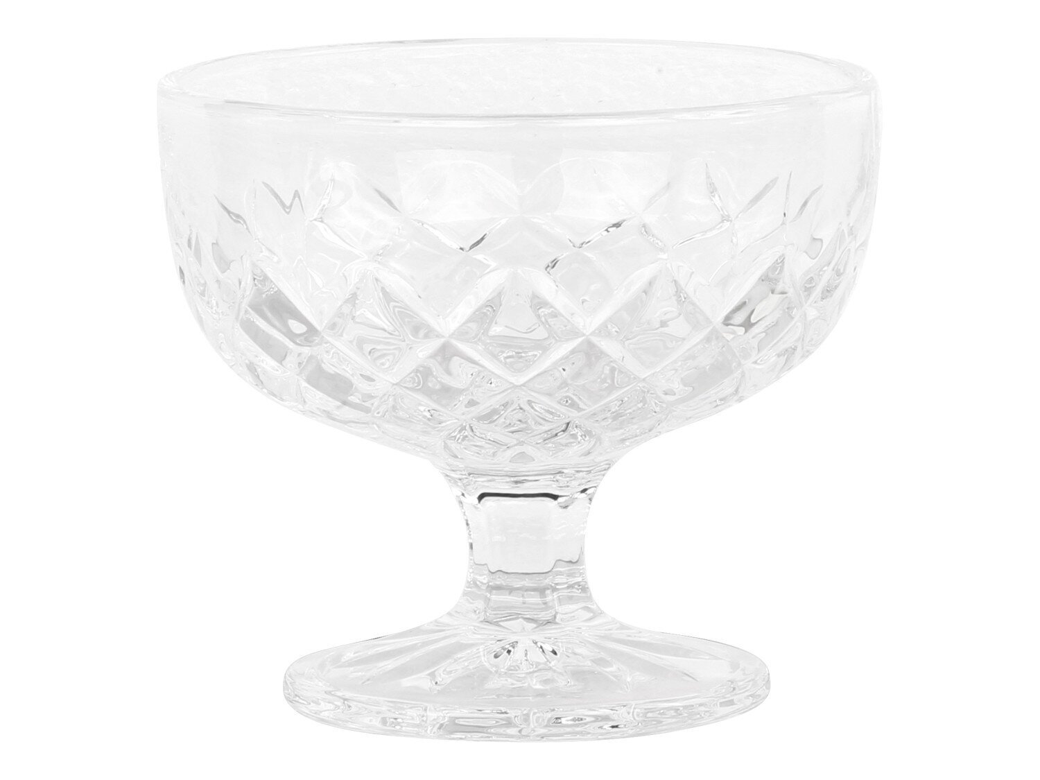 Lorient Schale mit Diamantenschliff, klar 