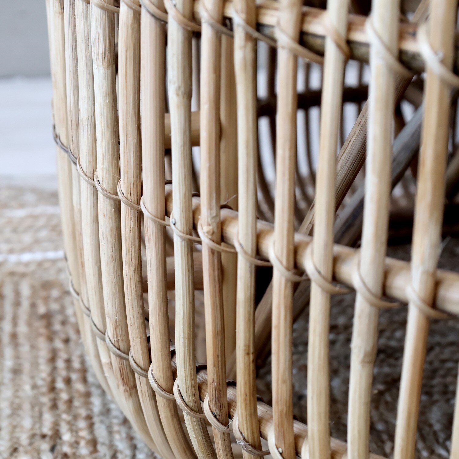 Loungetisch Rattan, natur H40/Ø77 cm