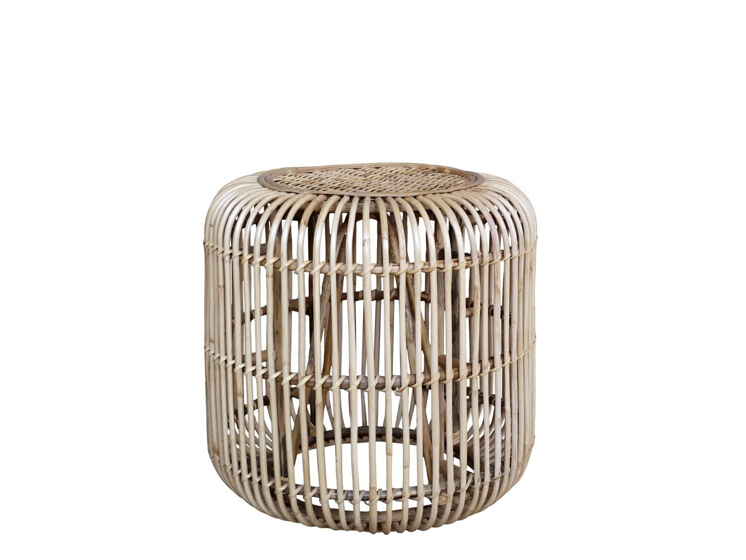 Loungetisch Rattan, natur H50/Ø50 cm