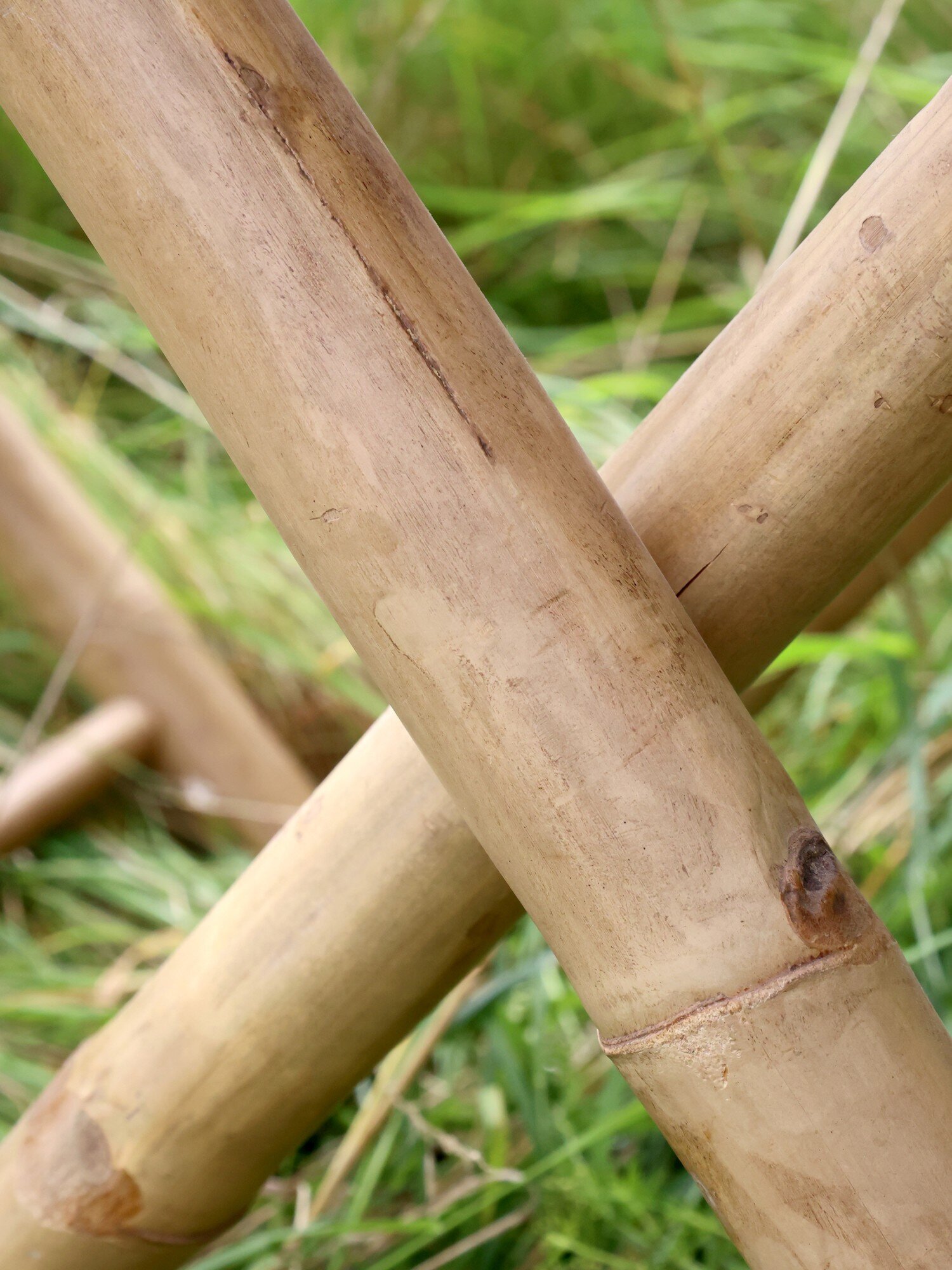Lyon Garten Set mit 2 Stühlen und 1 Tisch aus Bambus, natur 