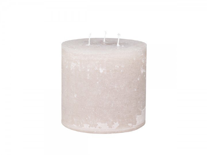 Macon 3 Docht Stumpenkerze, staubig rosa H15/Ø15 cm