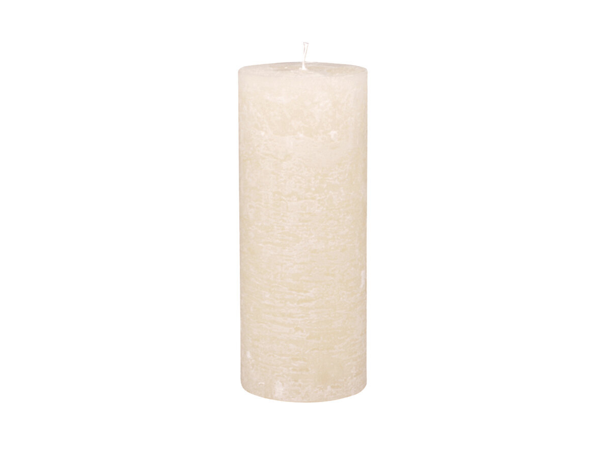 Macon rustikale Stumpenkerze, hellrosa H25/D10 cm