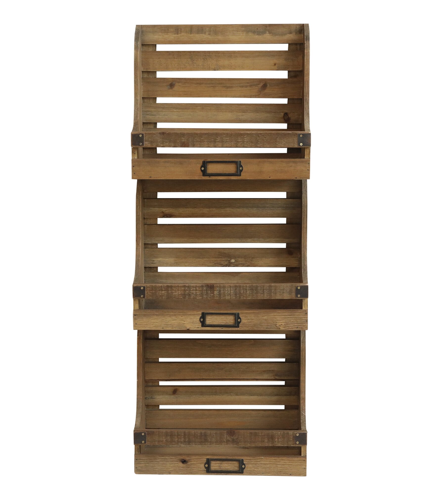 Magazinhalter aus Holz, natur 