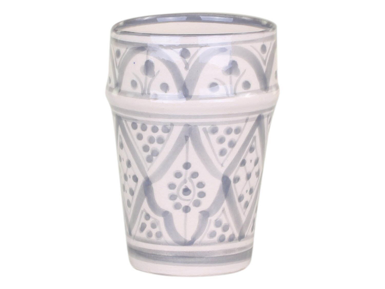 Marrakech Becher, französisches grau H11/Ø7 cm
