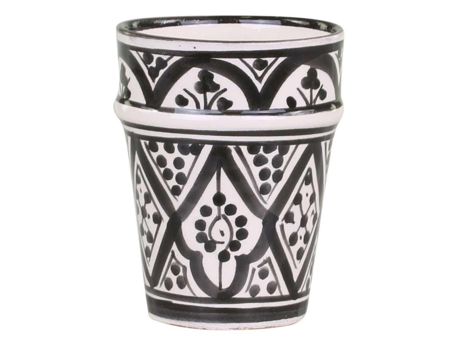 Marrakech Becher, schwarz H8,5/Ø6,5 cm