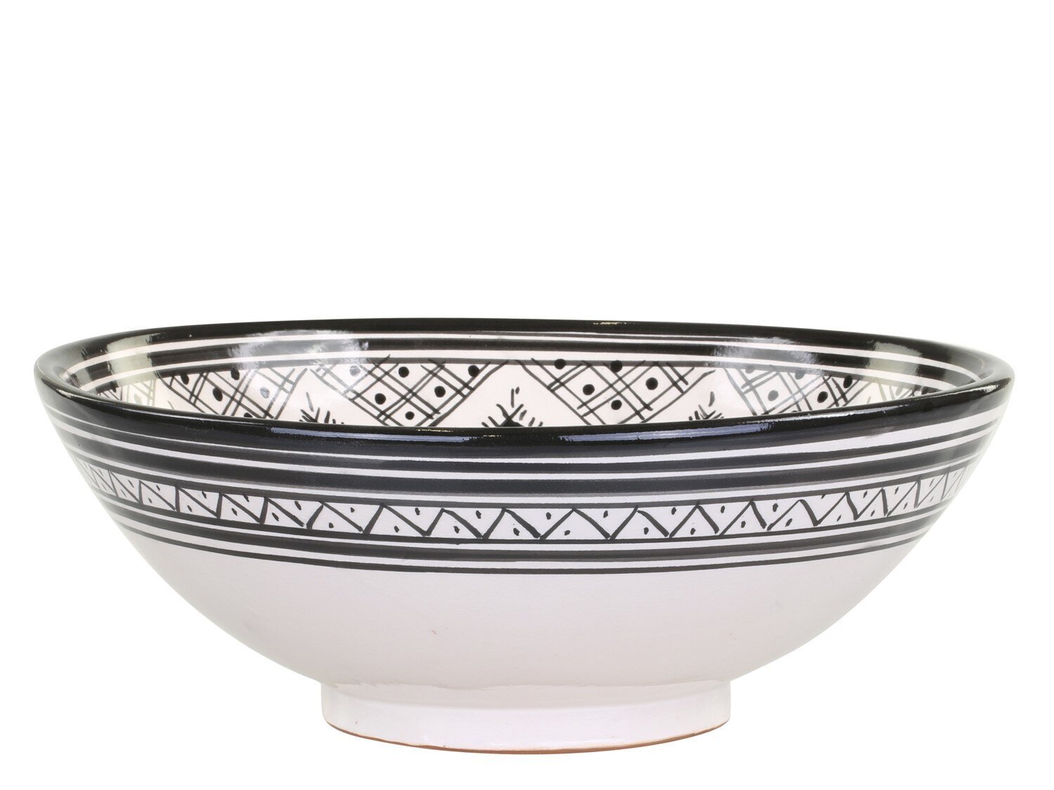 Marrakech Salatschüssel, schwarz 