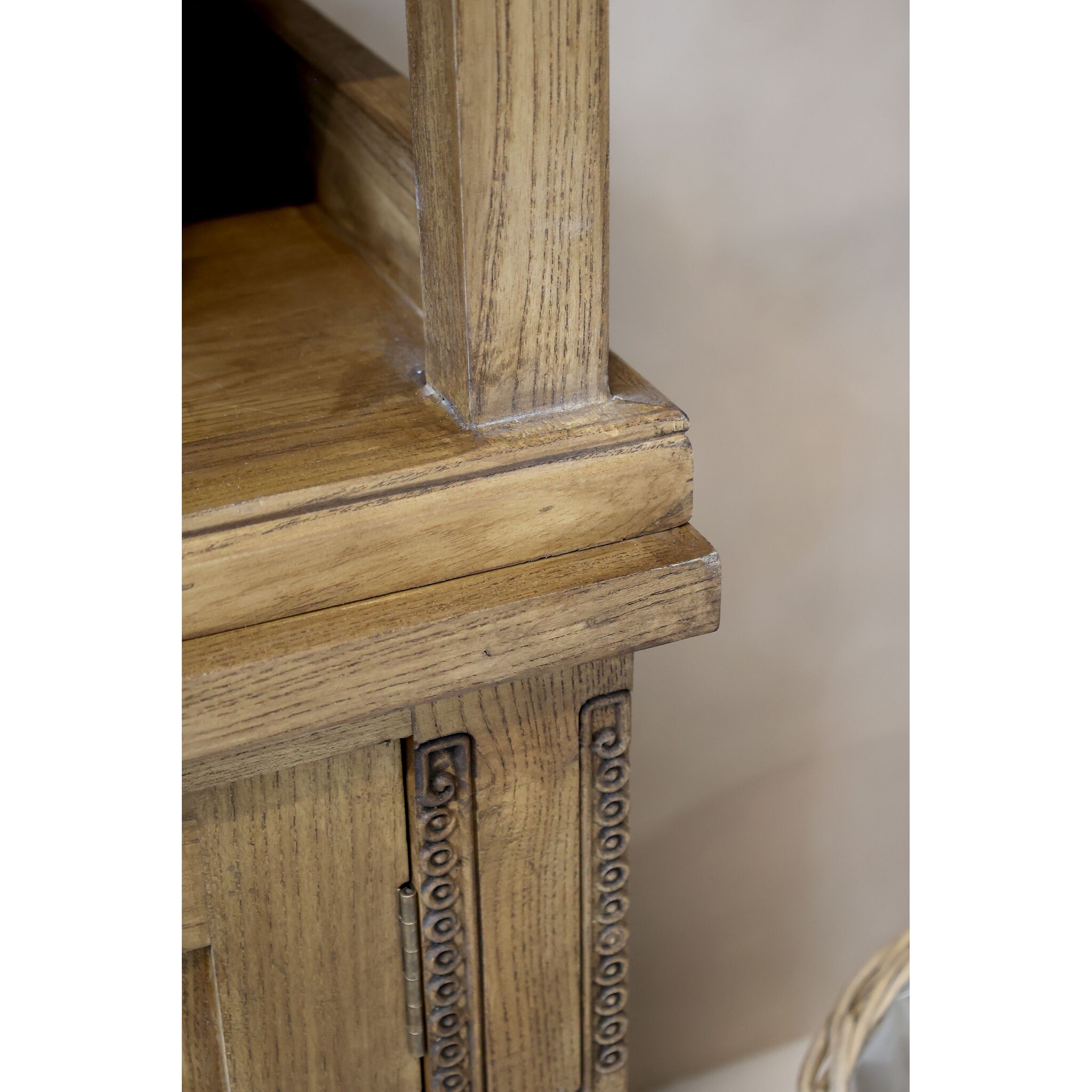 Marseille Schrank Regal mit 4 Fächern & 2 Türen, natur 