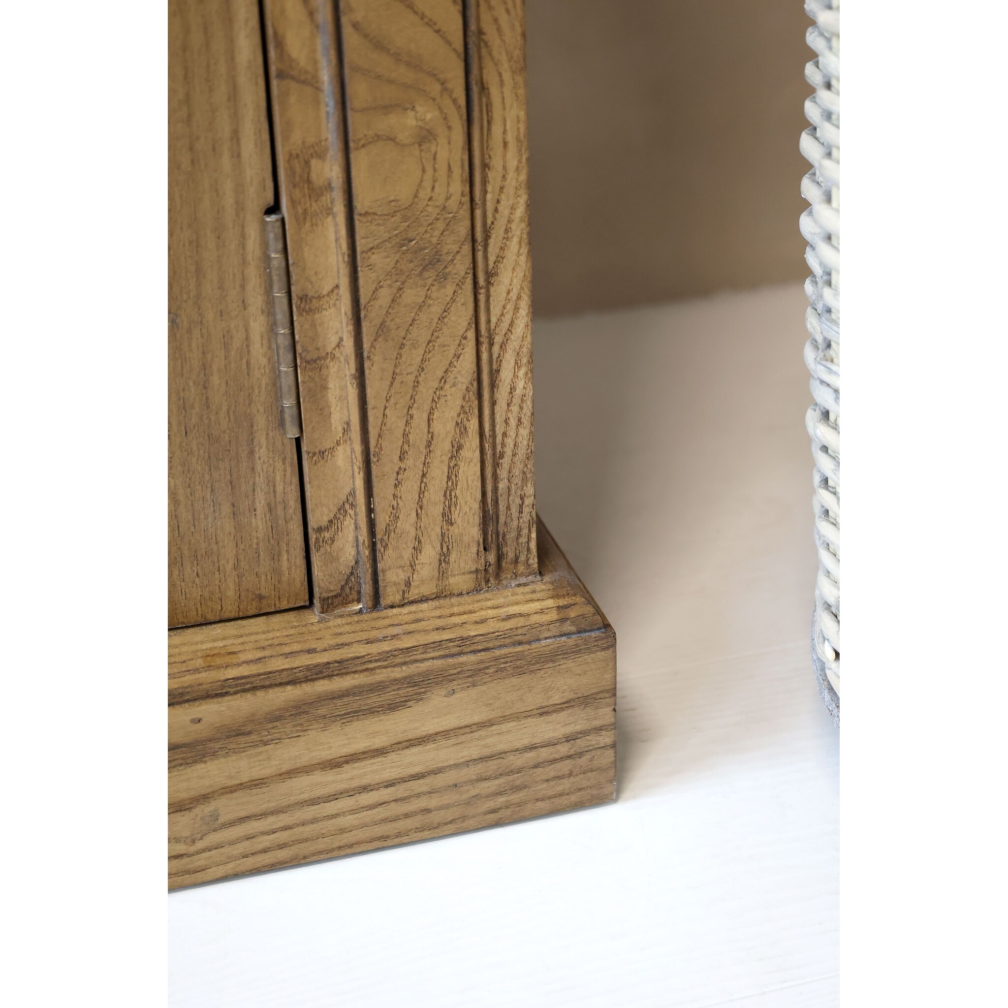 Marseille Schrank Regal mit 4 Fächern & 2 Türen, natur 