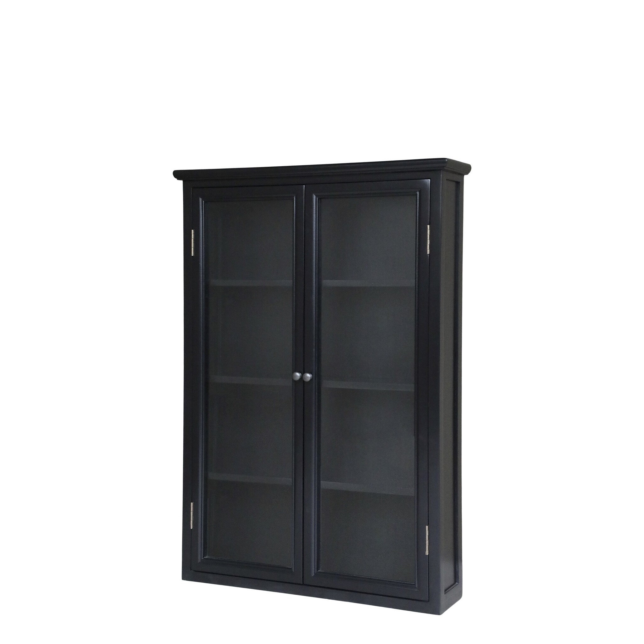 Marseille Wandschrank mit 3 Ablagen, schwarz 