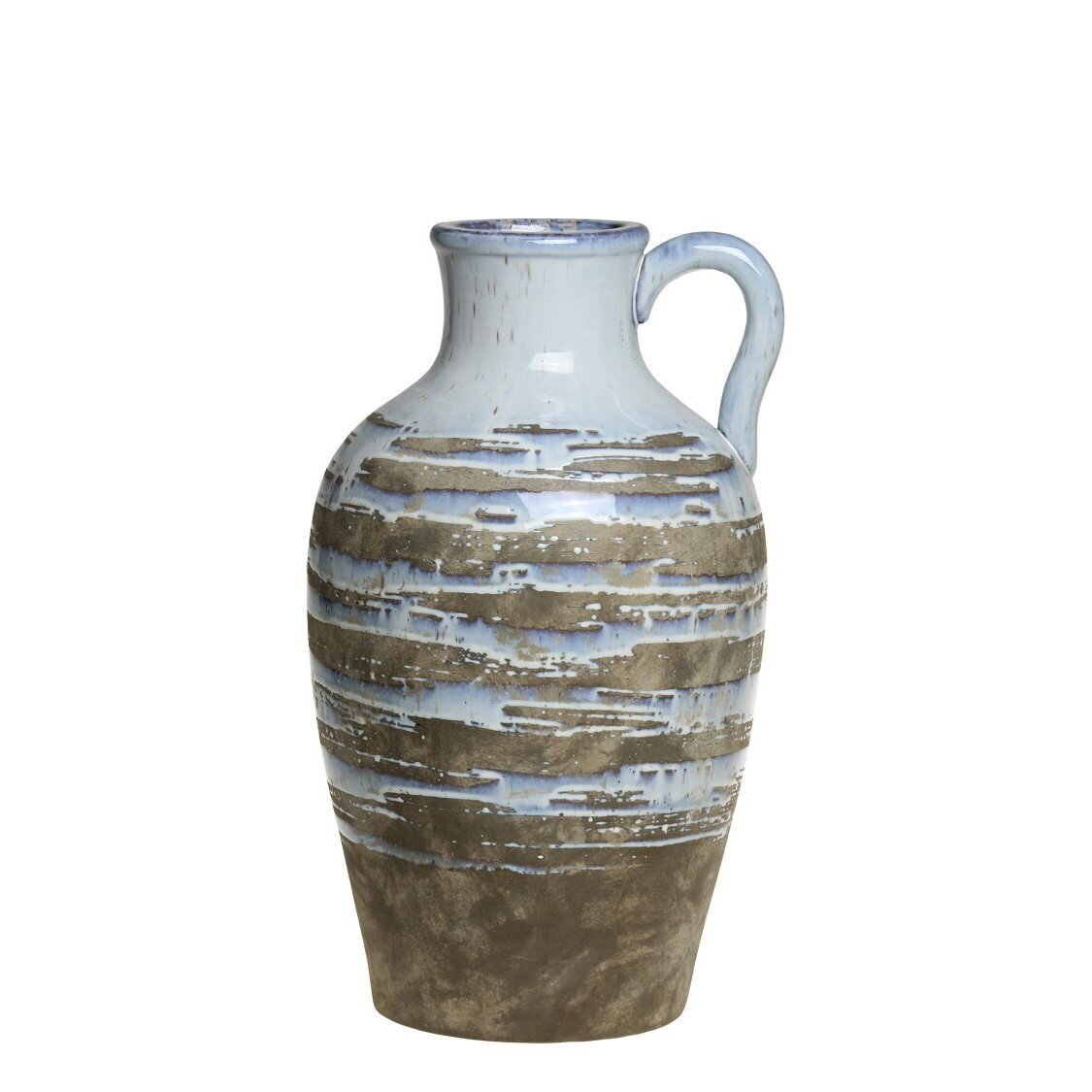 Maxim Vase mit Griff, opal Höhe 50 cm x ∅30 cm
