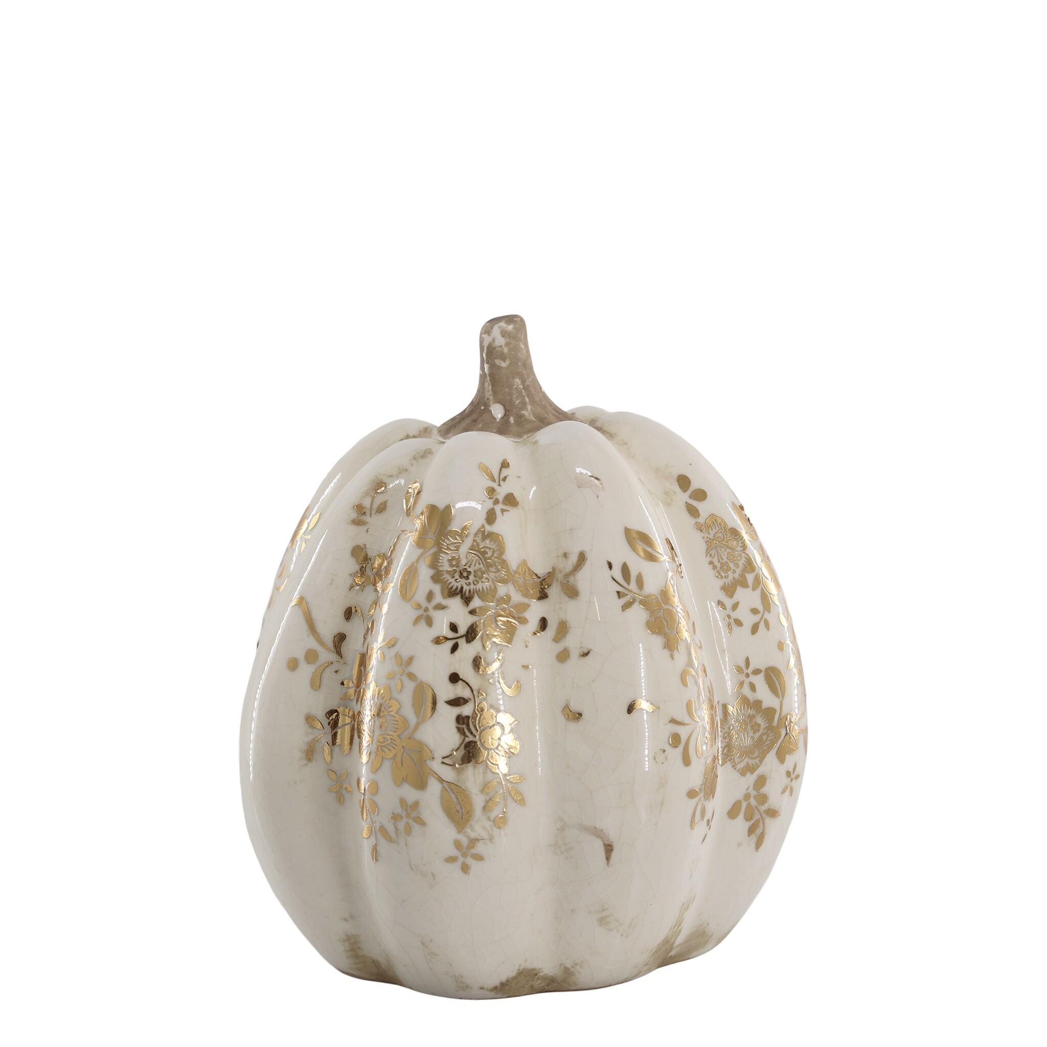 Melun Deko Kürbis Anniversary, gold Höhe 18.5, Ø 16.5 cm
