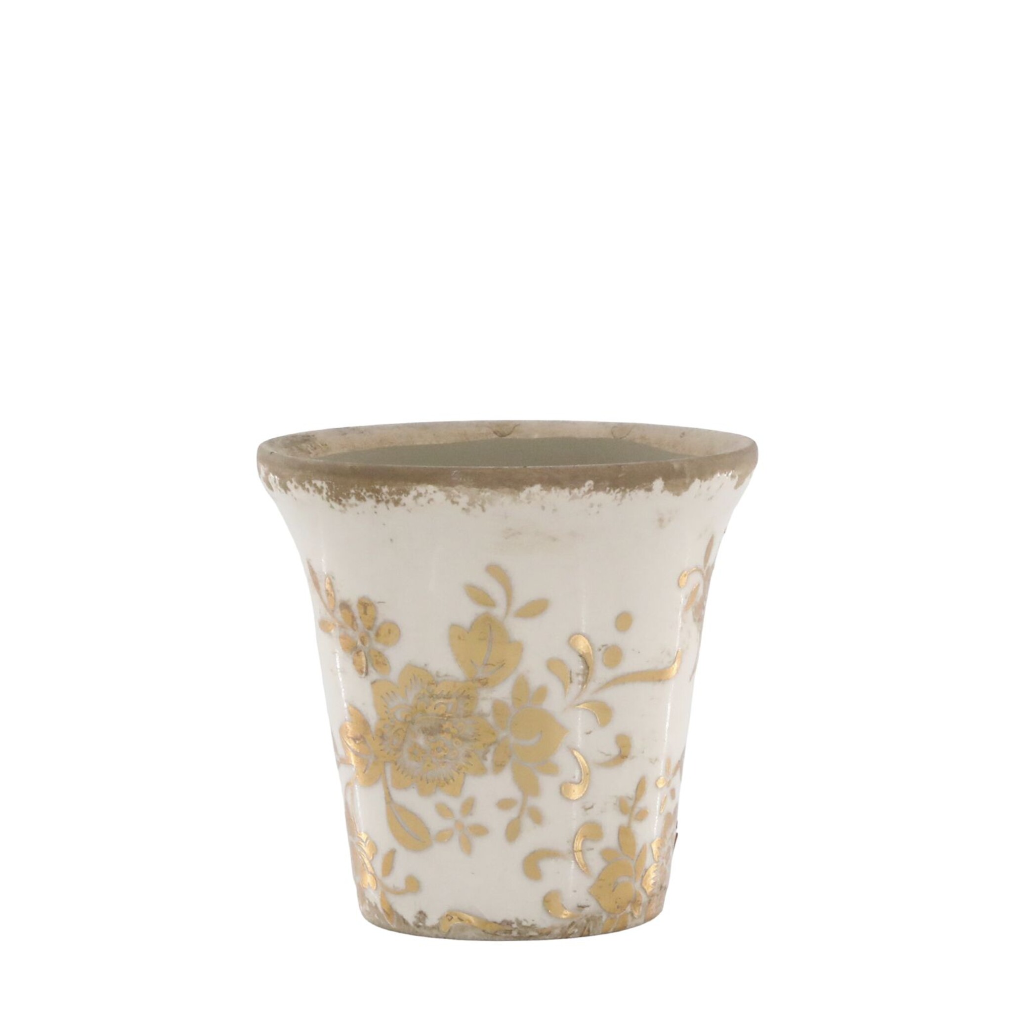 Melun Übertopf Anniversary Hoch, antique messing Höhe 8,5, Ø 9 cm