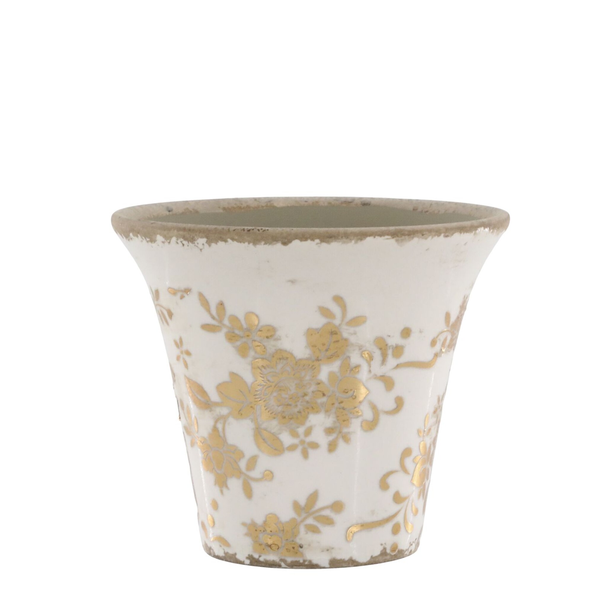 Melun Übertopf Anniversary Hoch, antique messing Höhe 11, Ø 12,5 cm