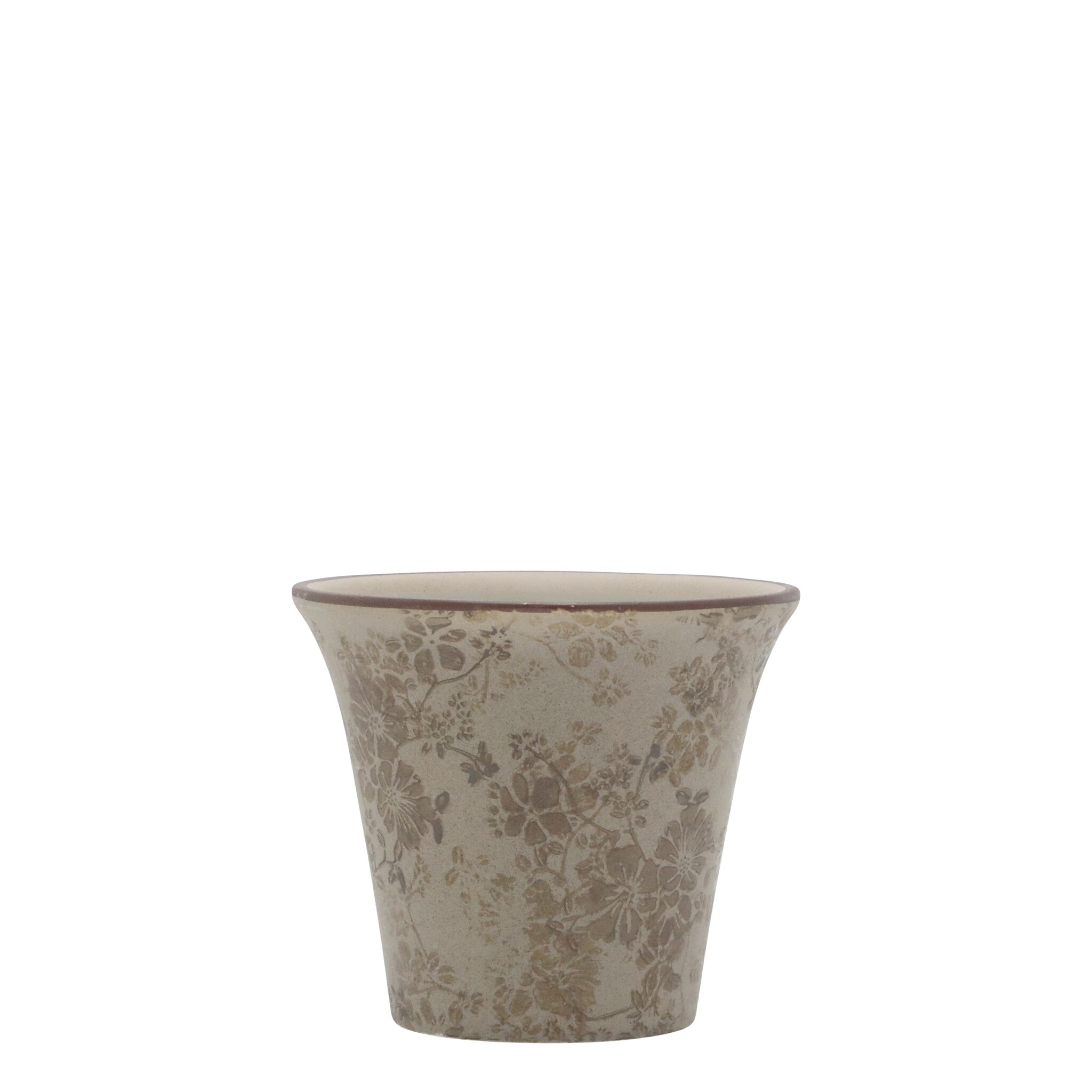 Melun Übertopf Latte, latte Höhe 12.5, Ø 14.5 cm