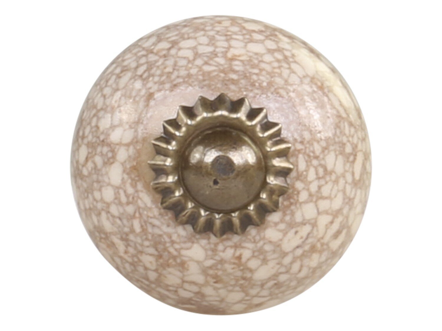 Möbelgriff mit rissigem Muster, antik messing 