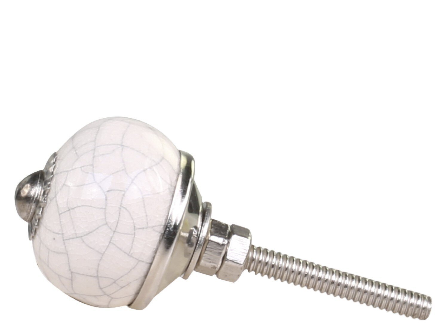 Möbelgriff mit rissigem Muster, silber 