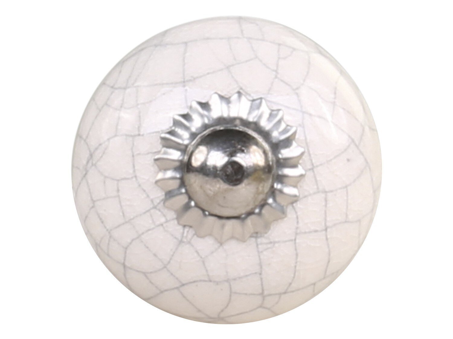 Möbelgriff mit rissigem Muster, silber 