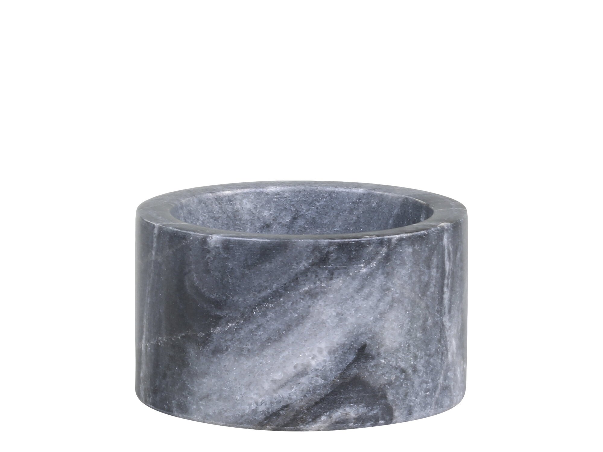 Morlaix Kerzenhalter aus Marmor, kohle Ø7 x H4 cm